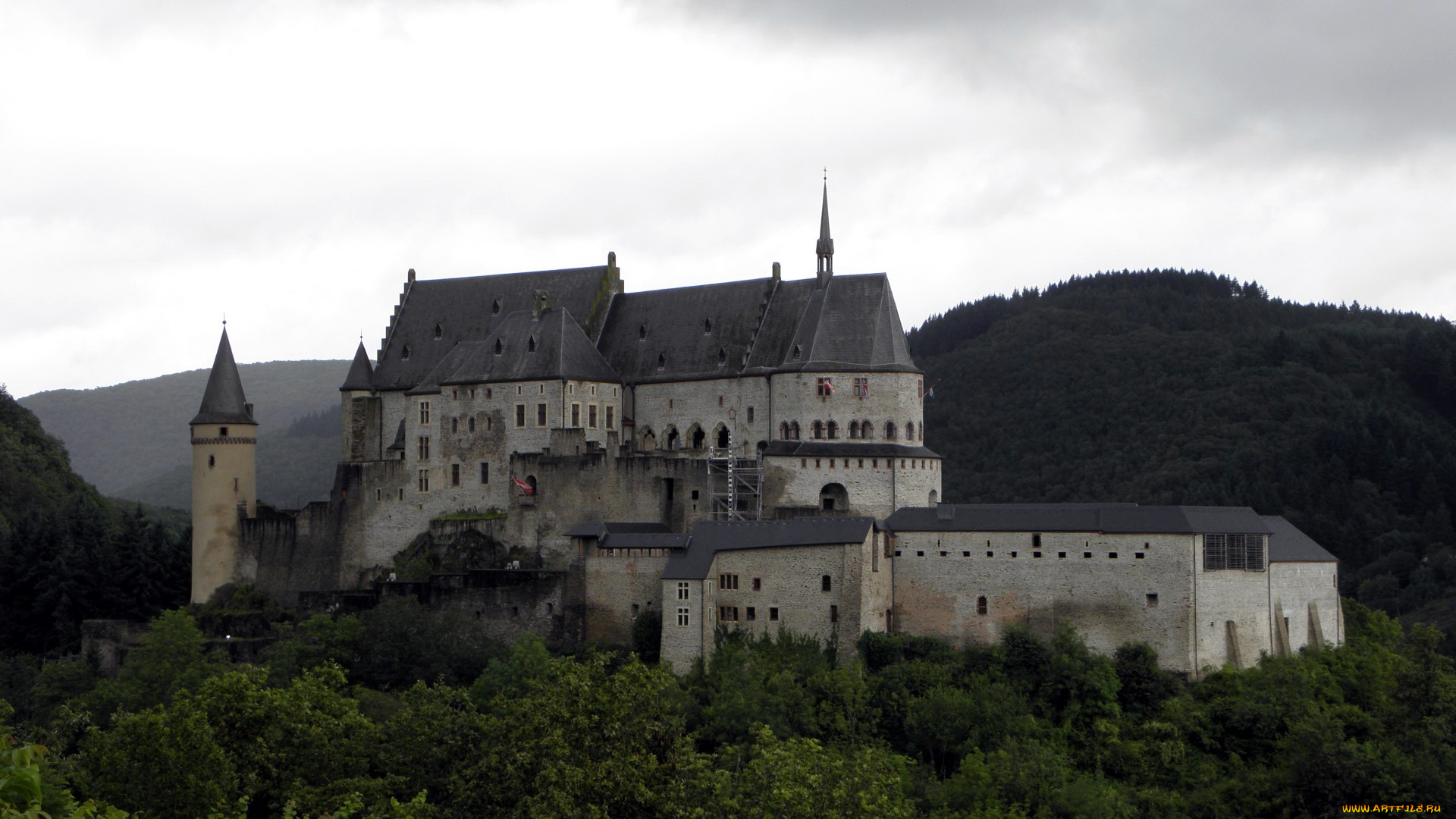 vianden, castle, luxemburg, города, -, дворцы, , замки, , крепости, vianden, castle, luxemburg