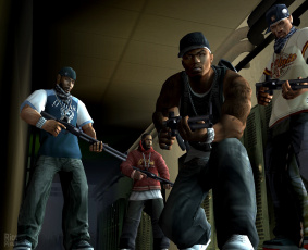 Картинка видео+игры 50+cent +bulletproof оружие бандиты