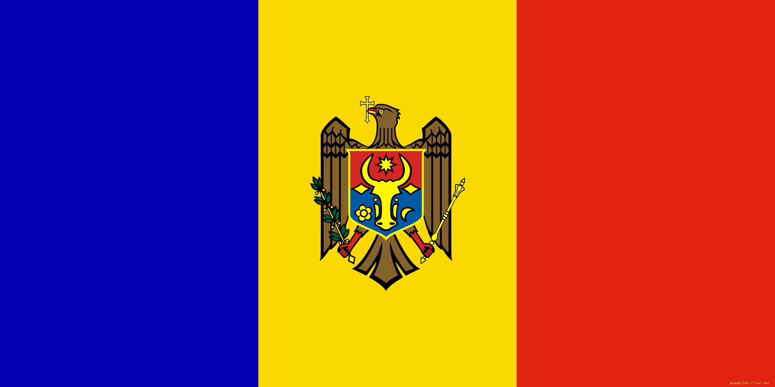 молдова, разное, флаги, гербы, синий, желтый, красный