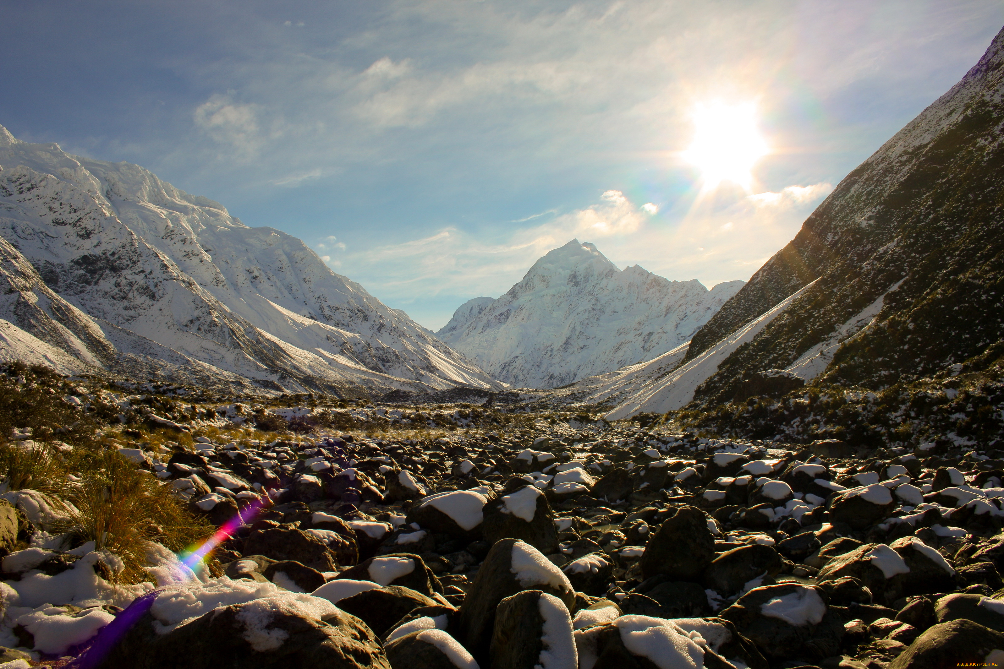 fiordland, national, park, новая, зеландия, природа, горы, снег