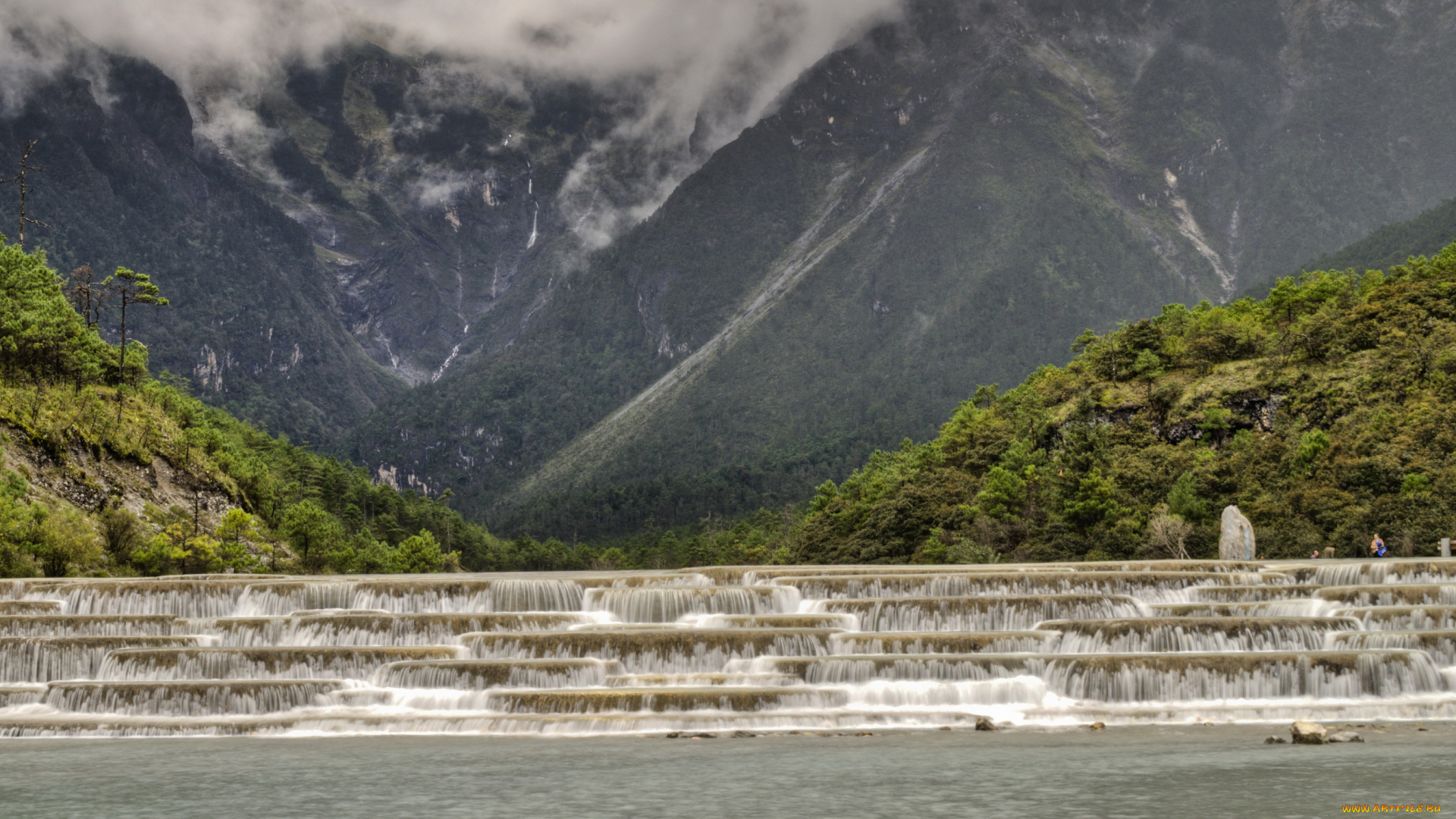 lijiang, china, природа, реки, озера, пороги, горы, река