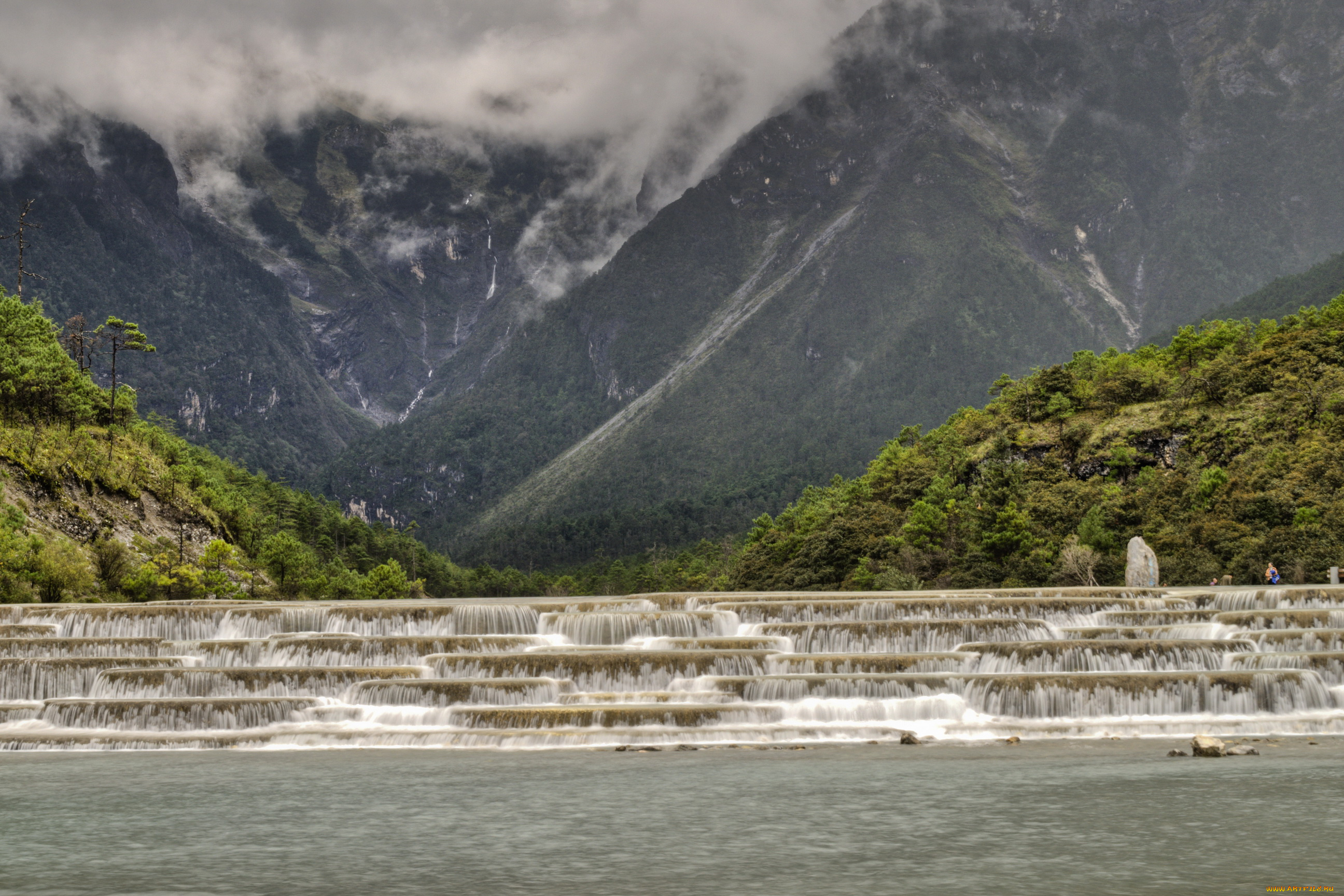 lijiang, china, природа, реки, озера, пороги, горы, река