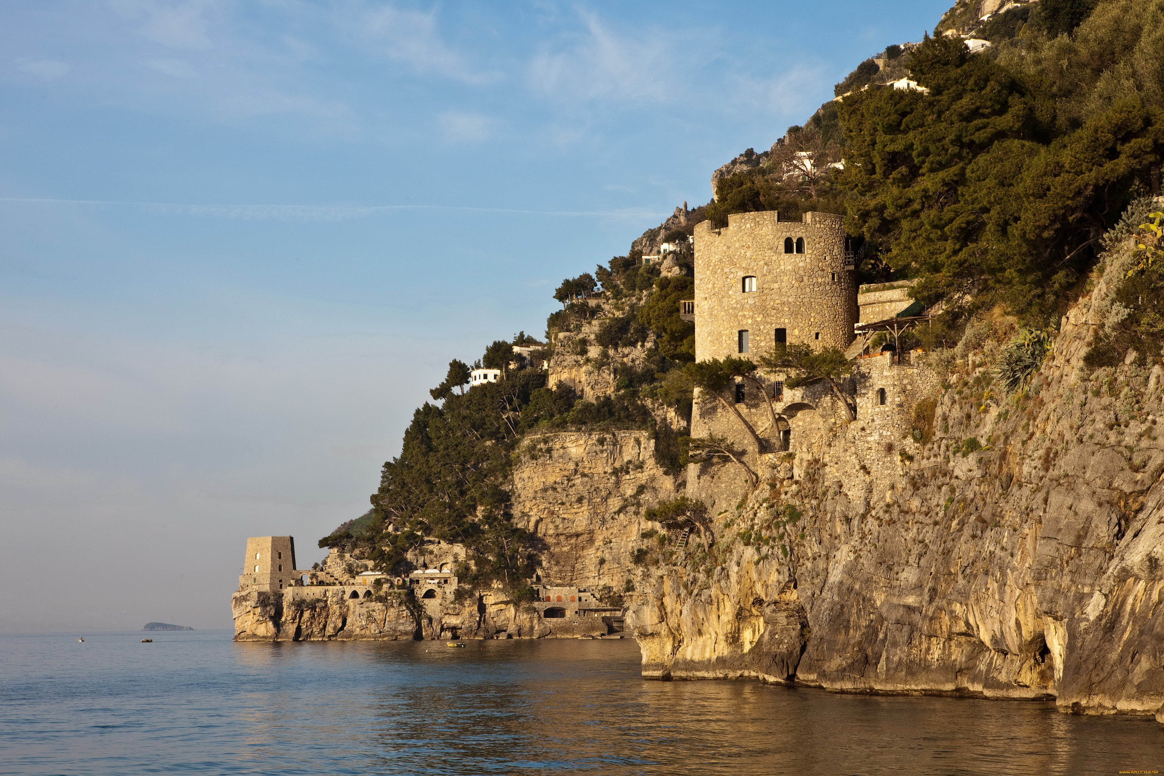 positano, италия, природа, побережье, берег, горы, скалы