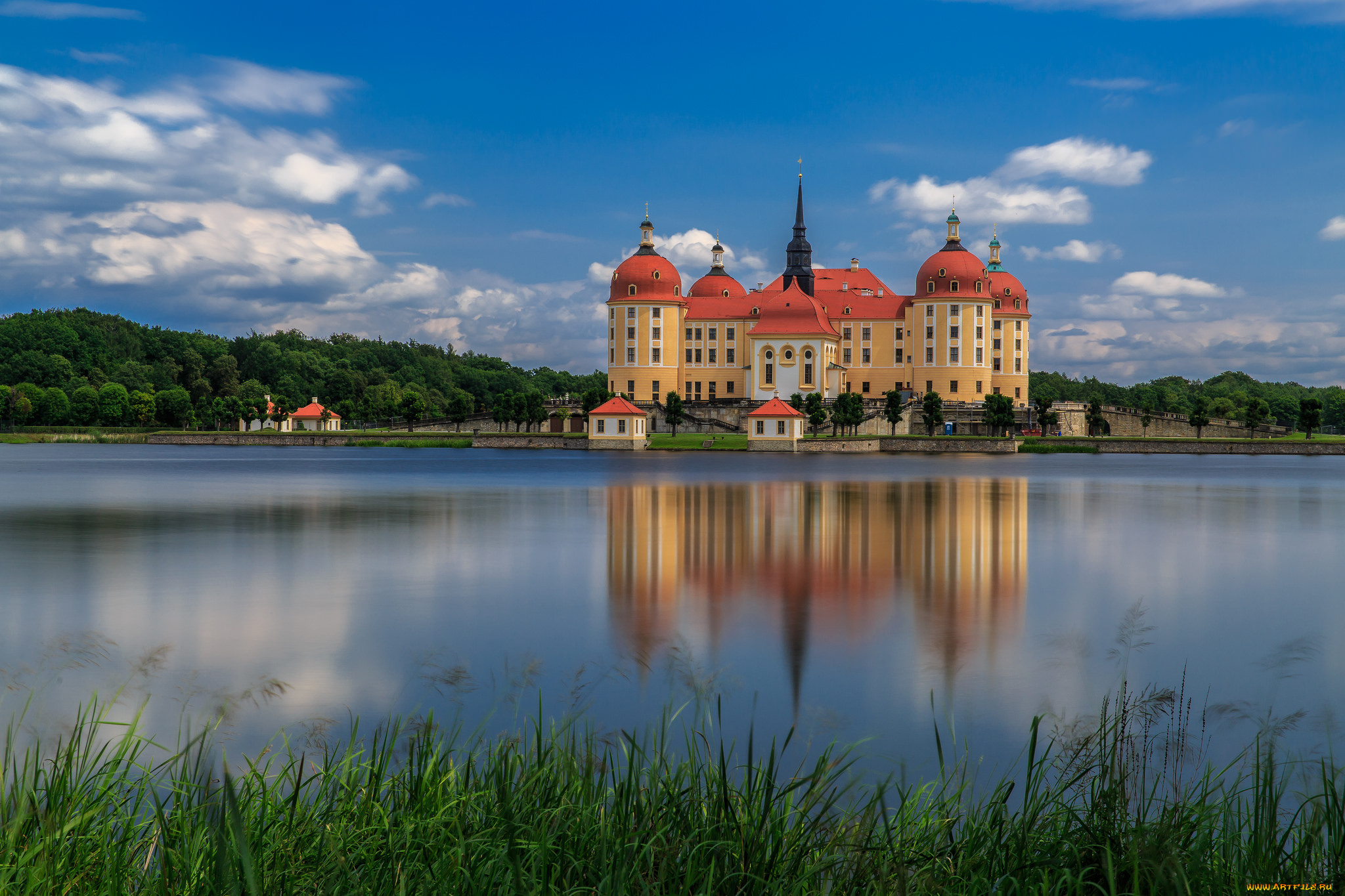 moritzburg, castle, , germany, города, замок, морицбург, , германия, отражение, замок, морицбург, germany, вода, moritzburg, castle