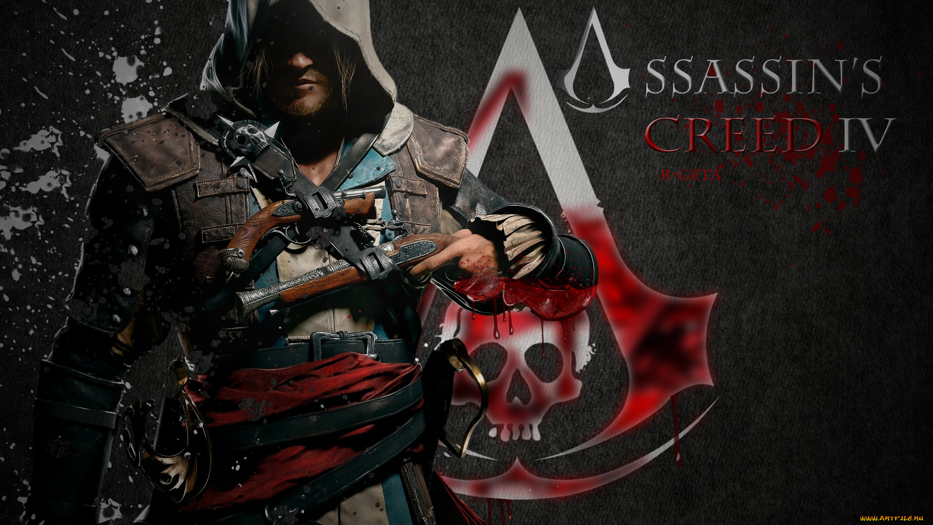 видео, игры, assassin`s, creed, iv, , black, flag, персонаж
