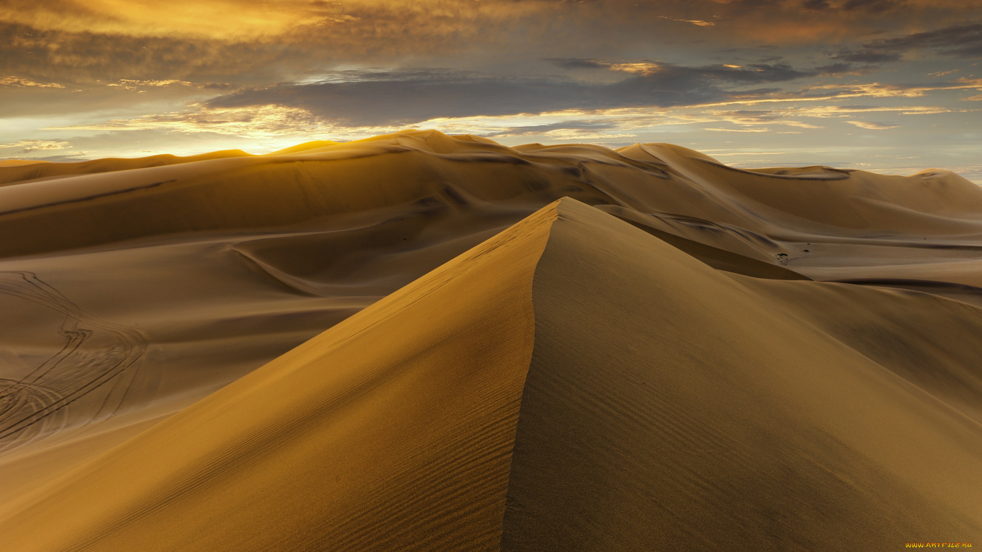 природа, пустыни, sand, sunset, desert