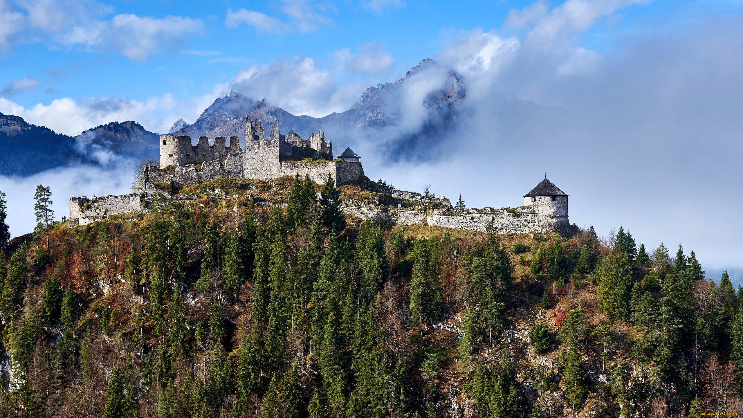 ehrenberg, castle, austria, города, замки, австрии, ehrenberg, castle