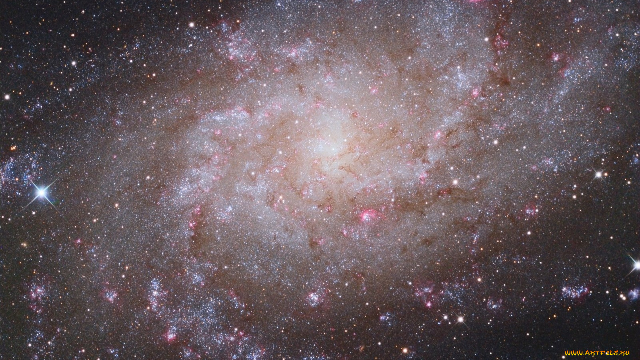 m33, космос, галактики, туманности