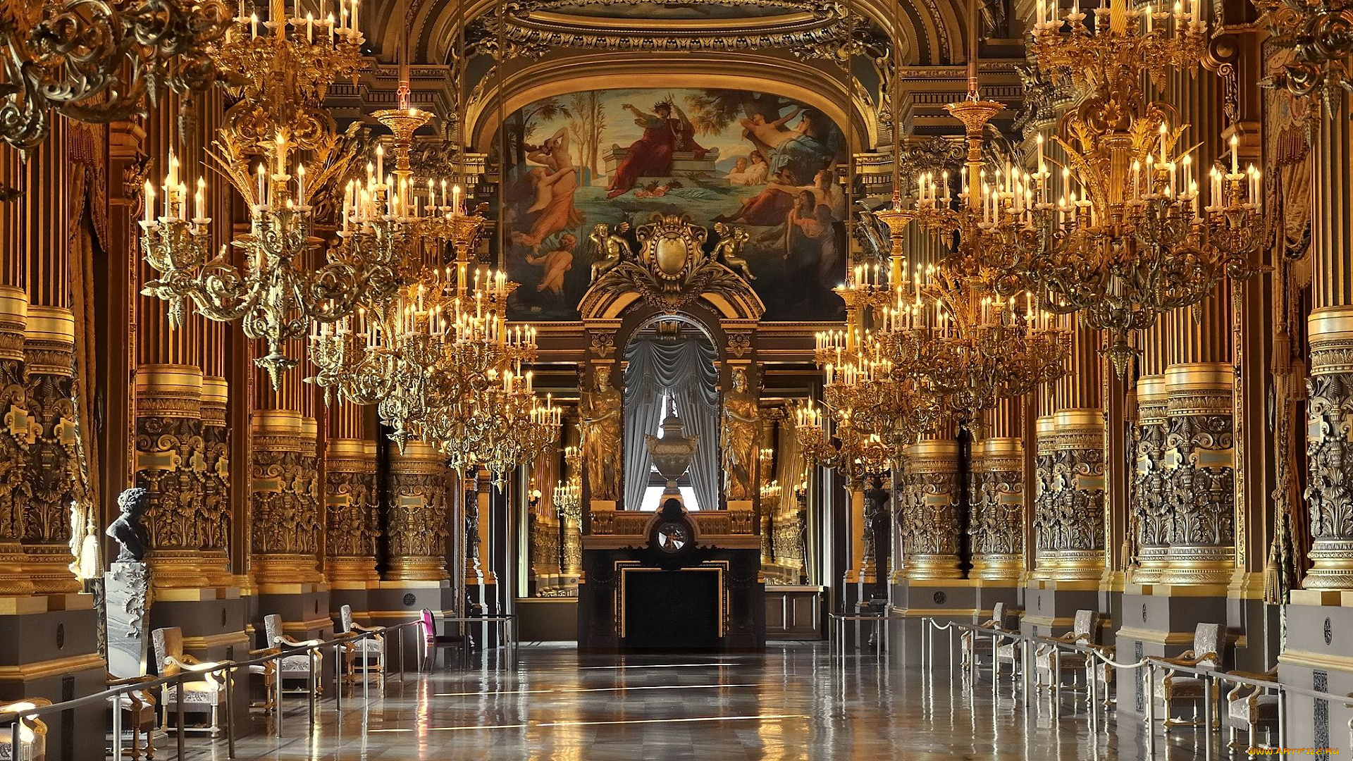 opera, house, of, paris, интерьер, дворцы, музеи