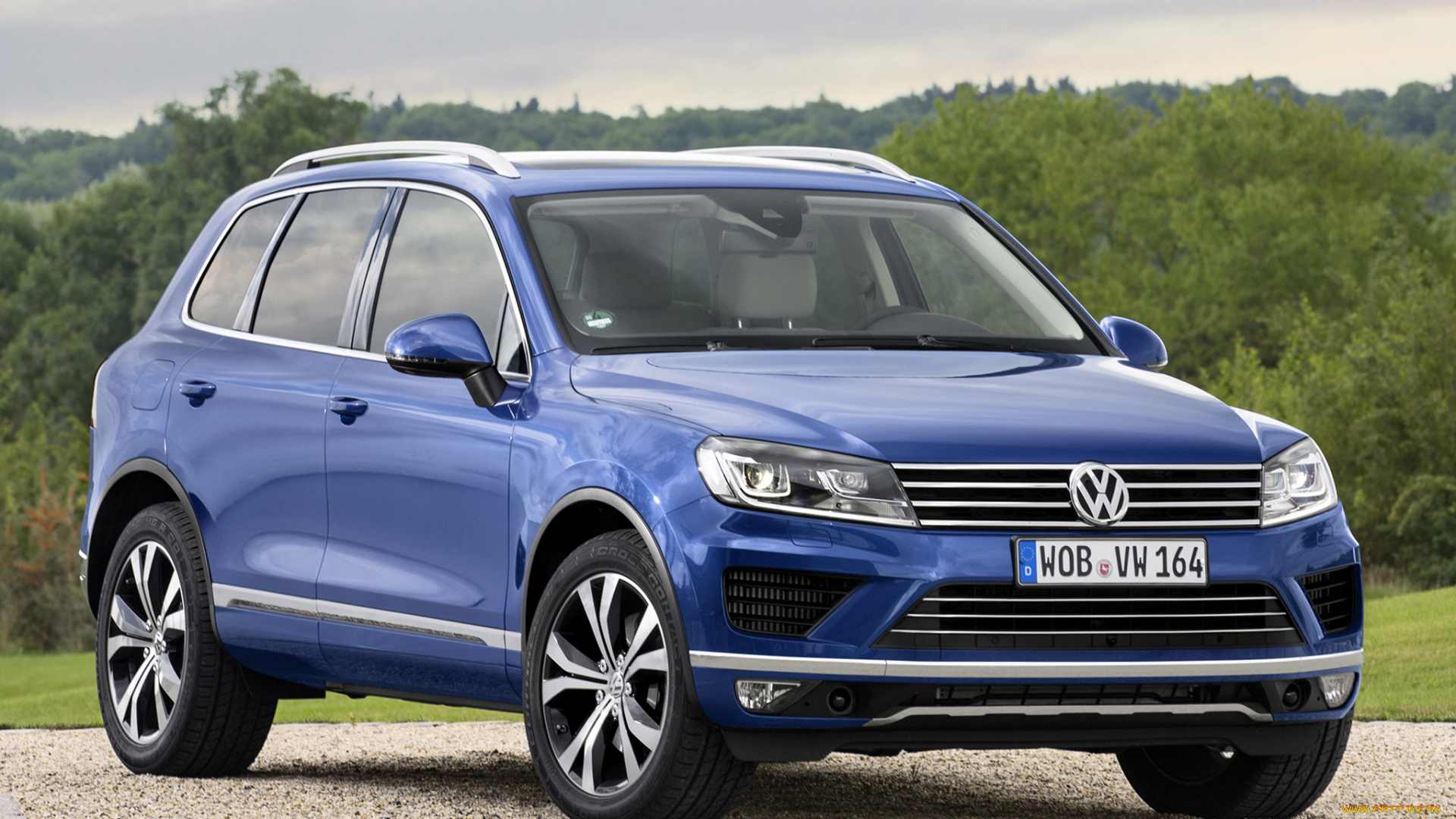 автомобили, volkswagen, 2014г, tdi, touareg, v6, синий