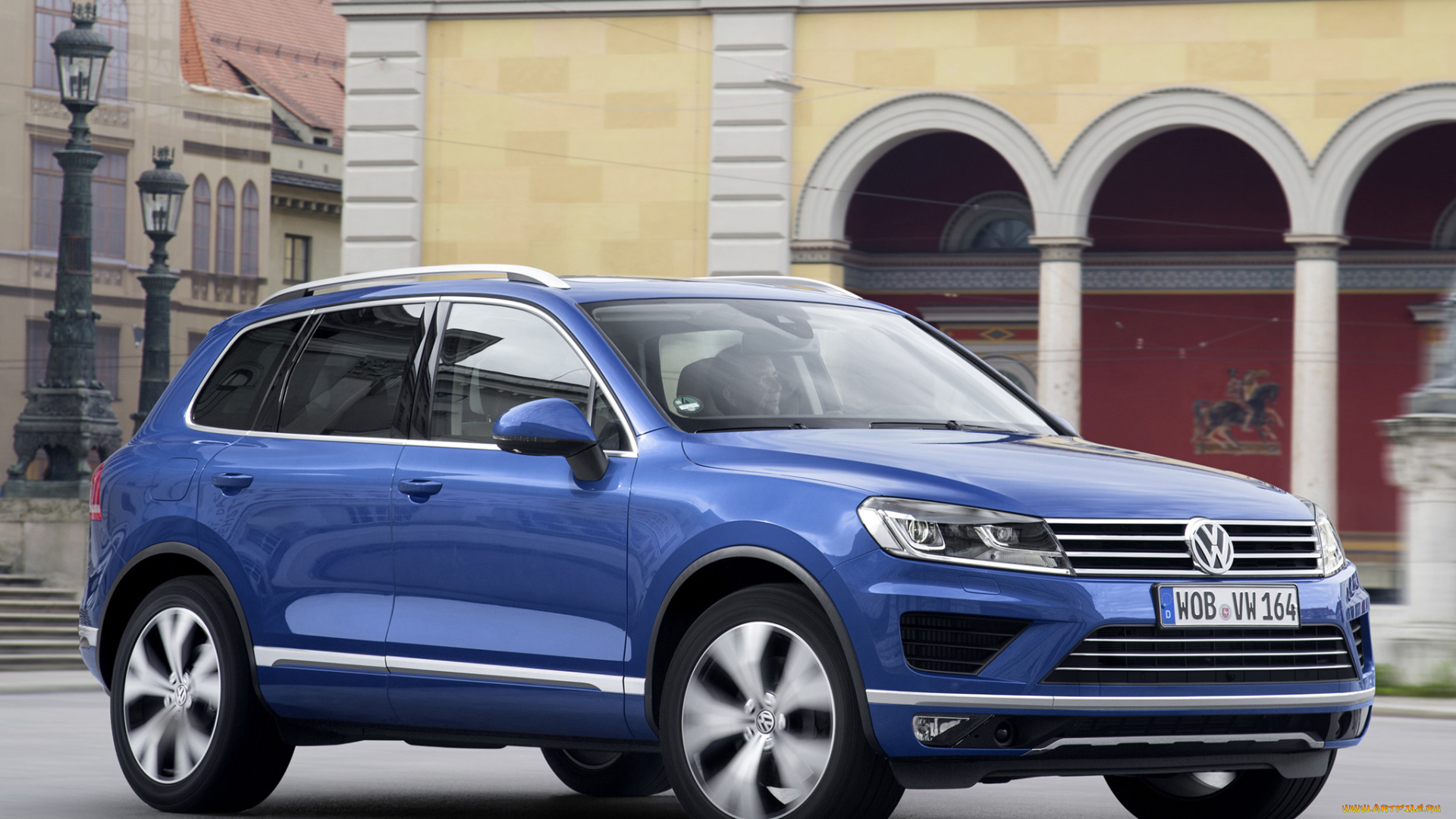 автомобили, volkswagen, tdi, touareg, v6, 2014г, синий