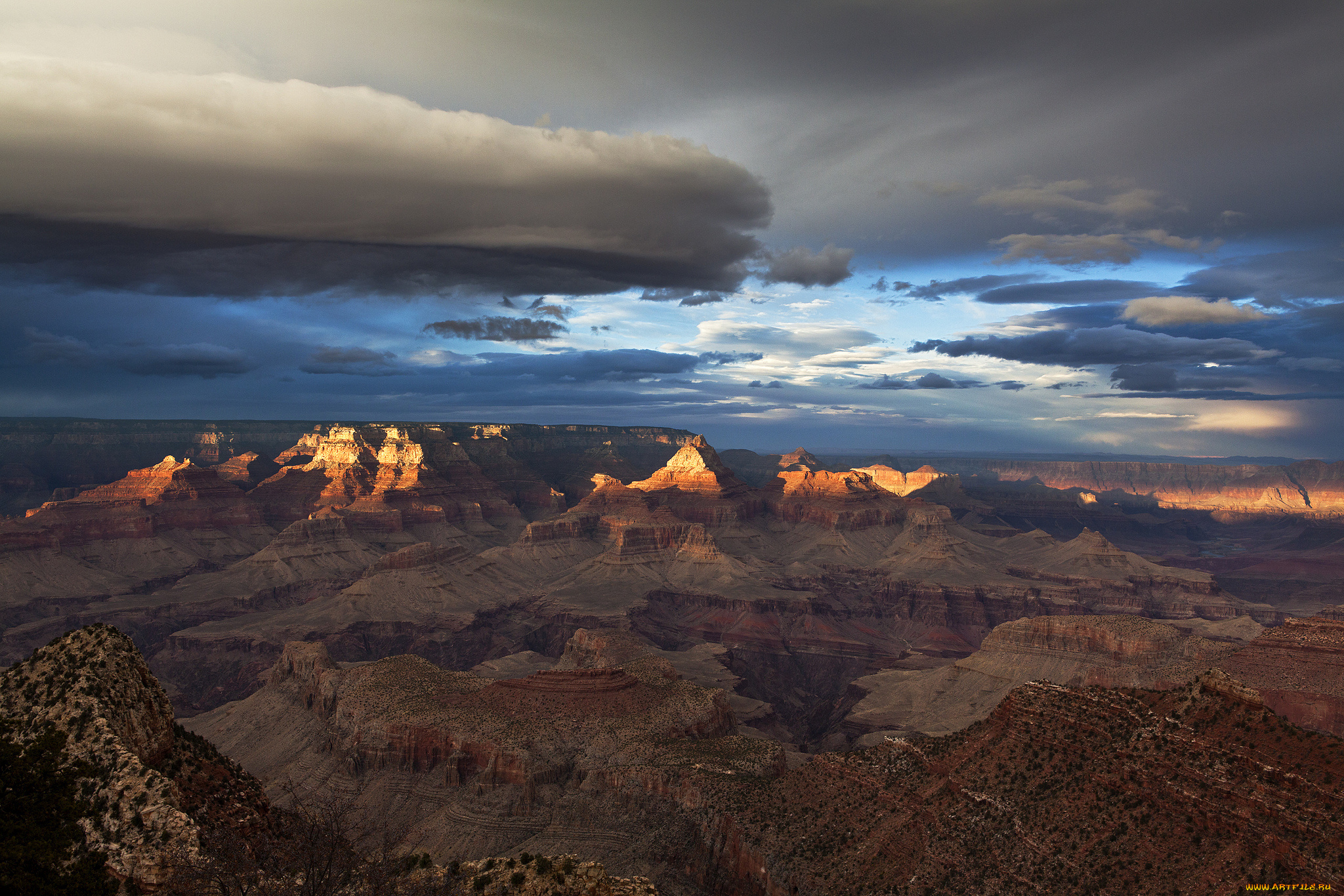 природа, горы, свет, скалы, tim, best, photography, сша, облака, закат, великий, каньон, grand, canyon, большой, аризона, гранд-каньон