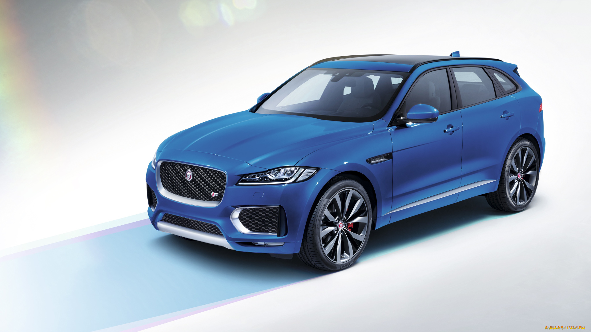 автомобили, jaguar, 2016г, s, синий, f-pace