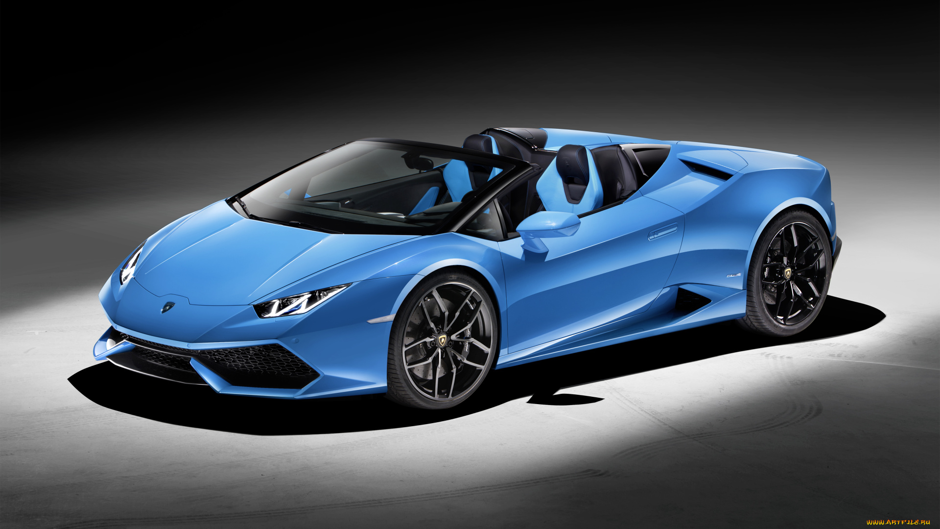 автомобили, lamborghini, lb724, spyder, lp, 610-4, huracаn, синий, 2015г