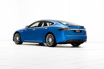 Картинка автомобили brabus model s 2015г голубой tesla