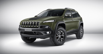 Картинка автомобили jeep зеленый 2015г kl concept krawler cherokee