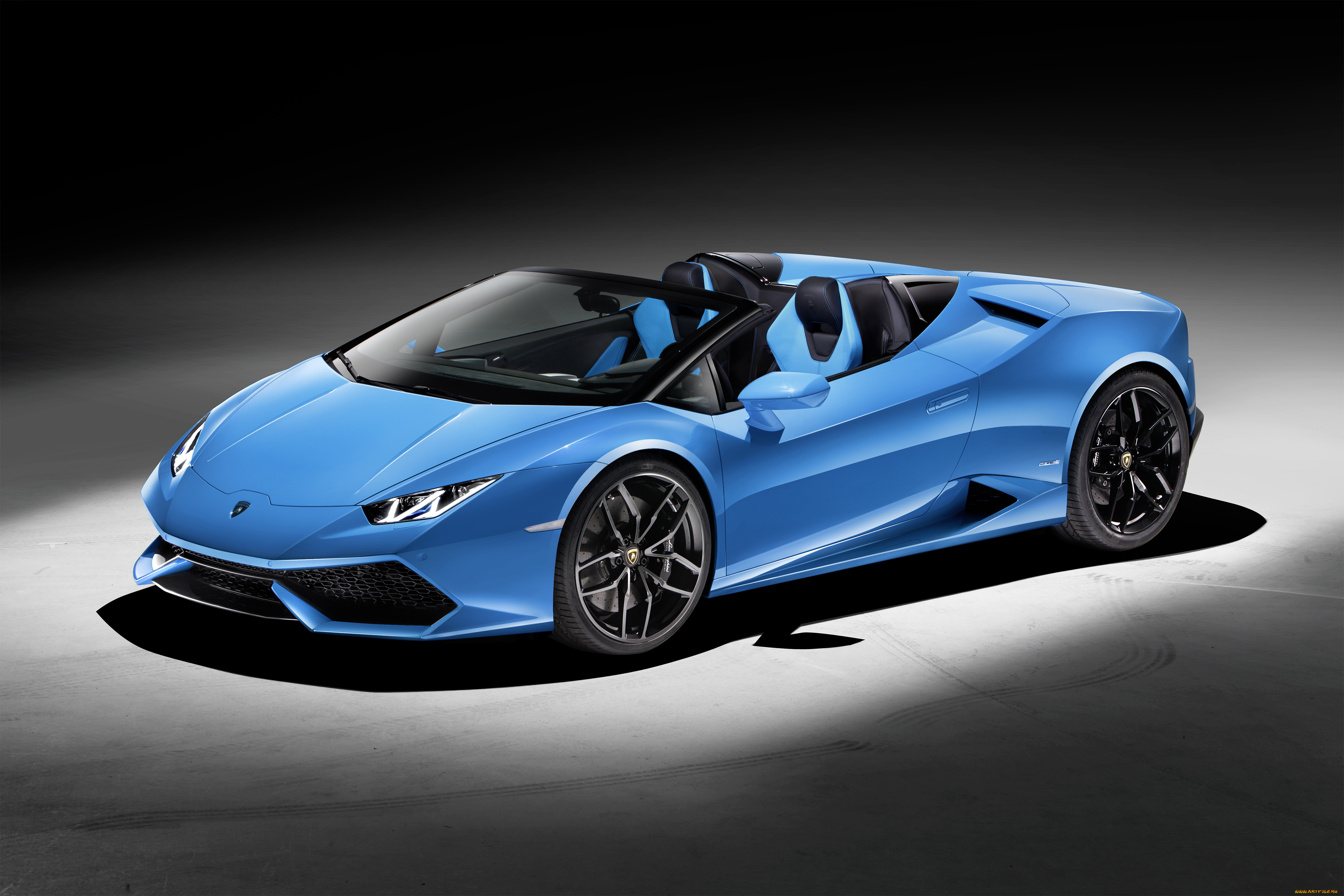 автомобили, lamborghini, lb724, spyder, lp, 610-4, huracаn, синий, 2015г