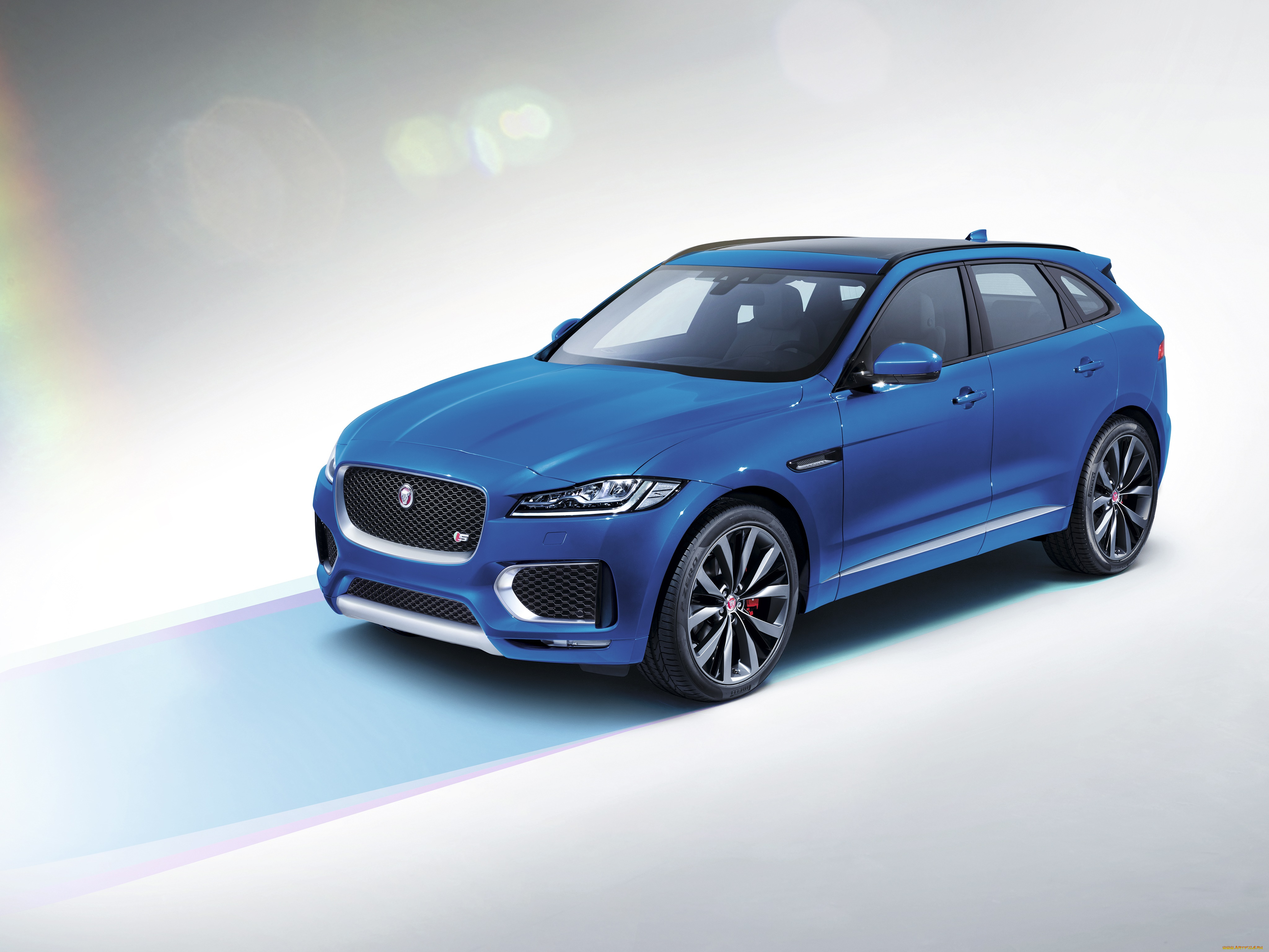 автомобили, jaguar, 2016г, s, синий, f-pace
