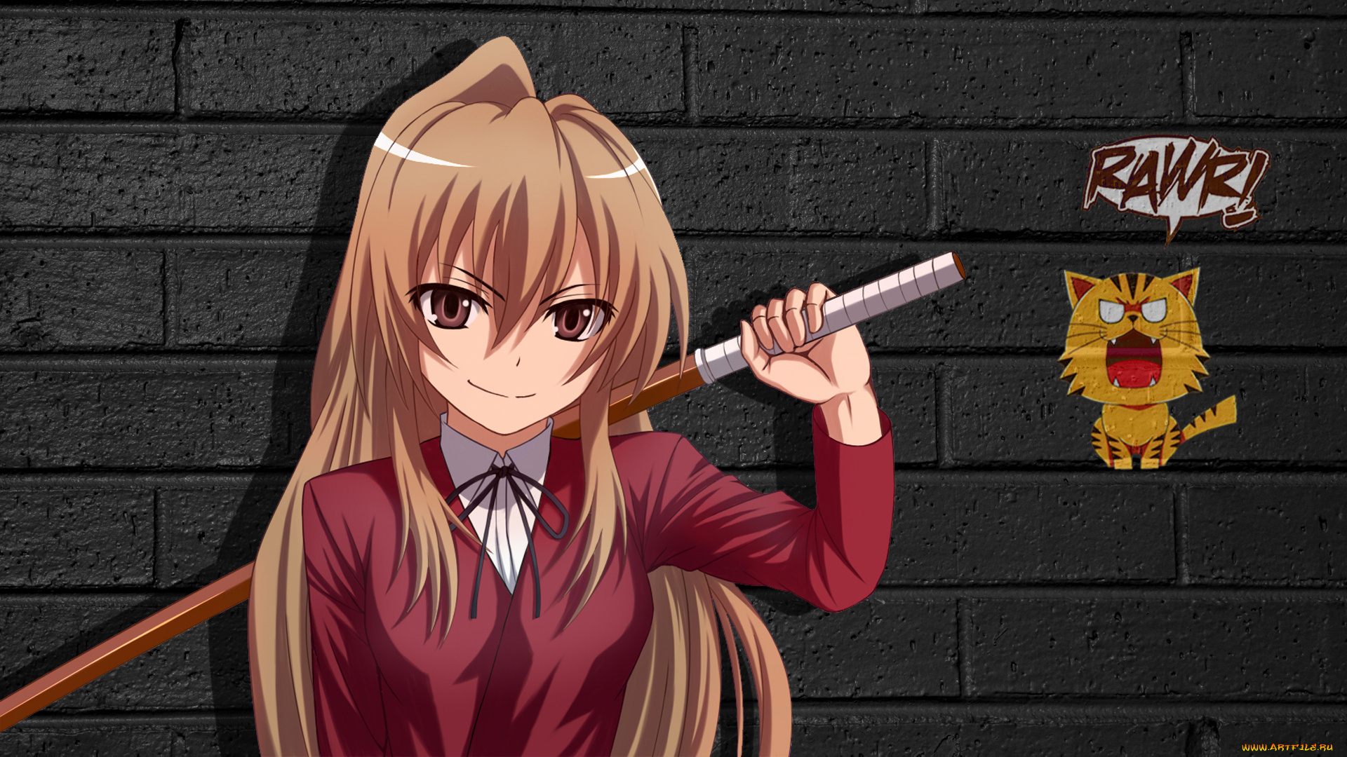 аниме, toradora, айсака, тайга