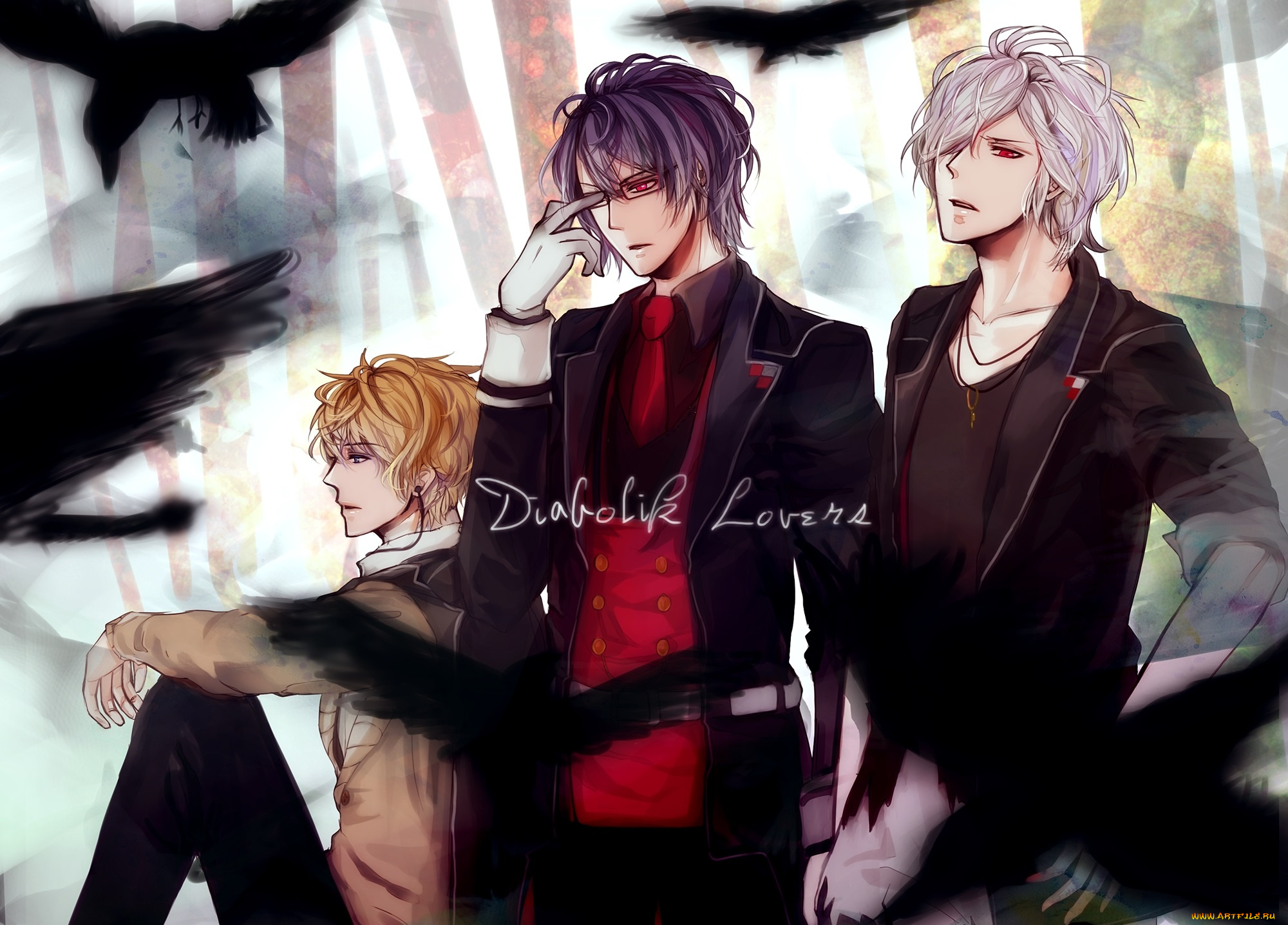 аниме, diabolik, lovers, парни