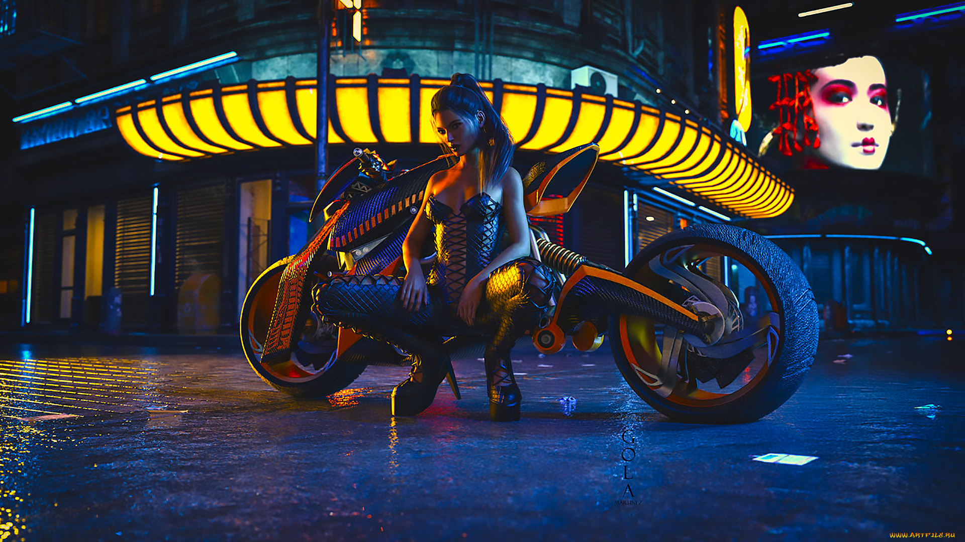 Cyberpunk art bike фото 114