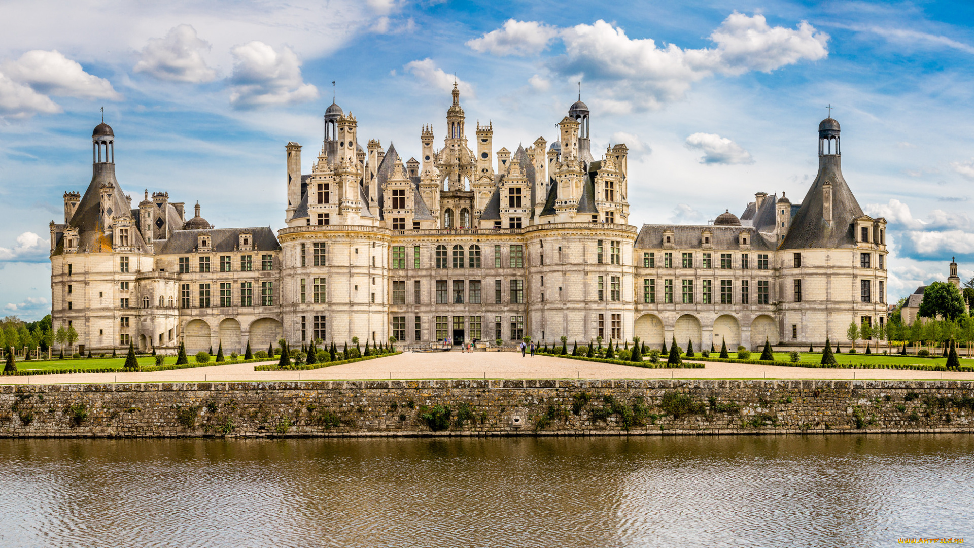 ch&, 226, teau, de, chambord, , loire, valley, , france, города, замки, франции, замок