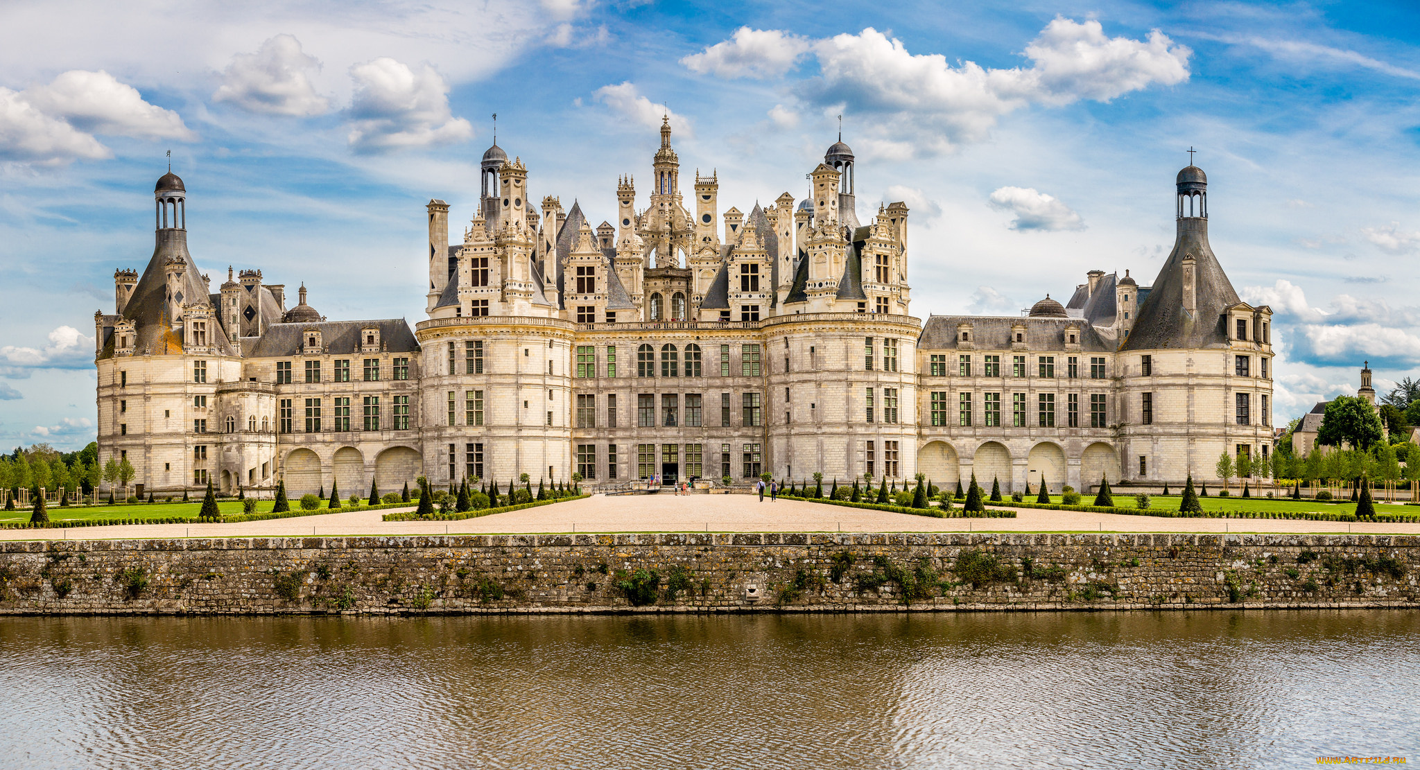 ch&, 226, teau, de, chambord, , loire, valley, , france, города, замки, франции, замок