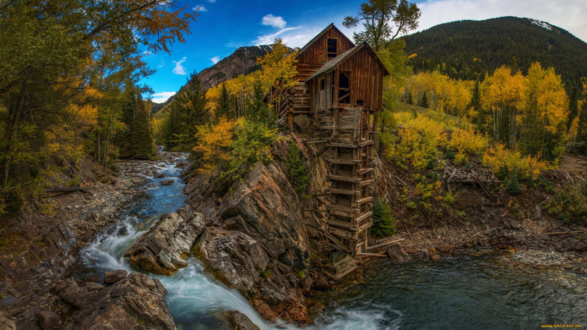 crystal, mill, colorado, разное, мельницы, crystal, mill