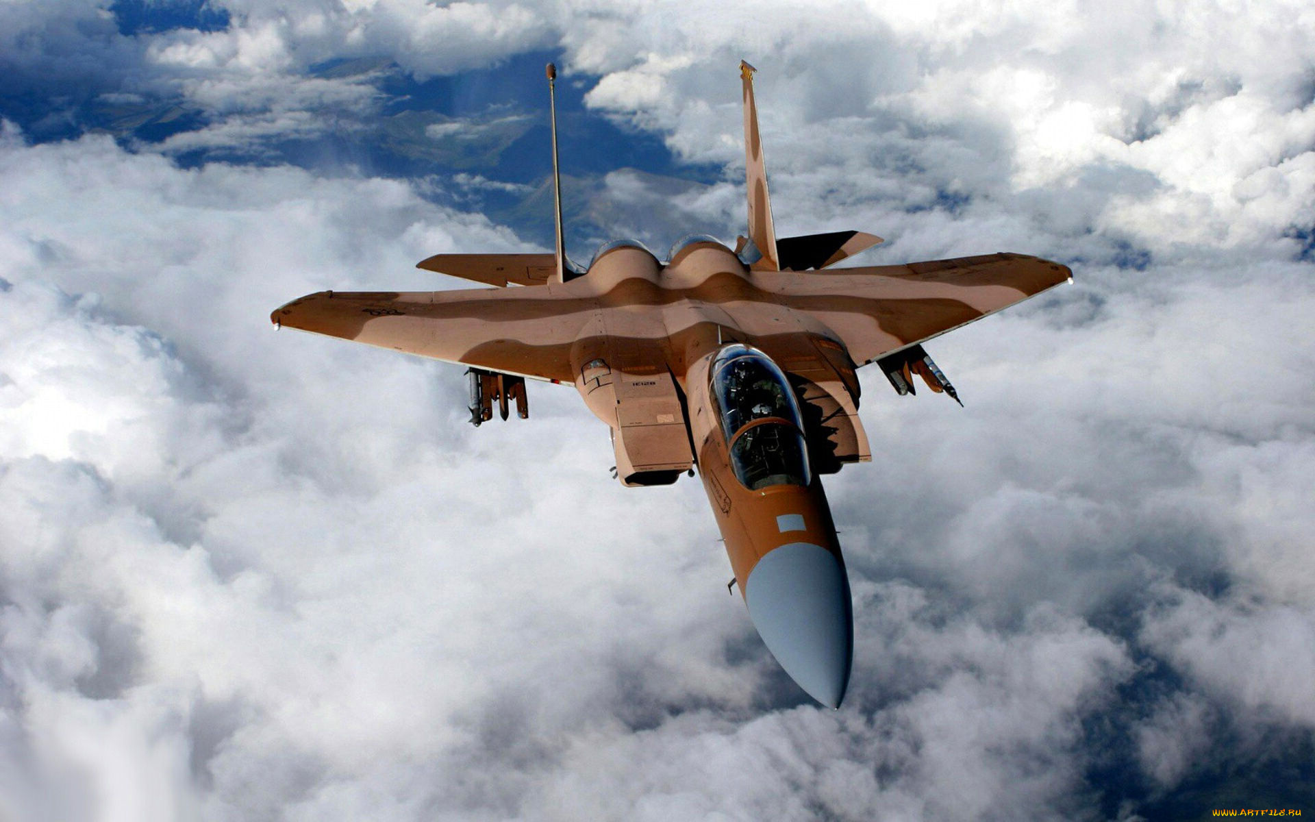 авиация, боевые, самолёты, облака, eagle, f-15, истребитель, mcdonnell, douglas