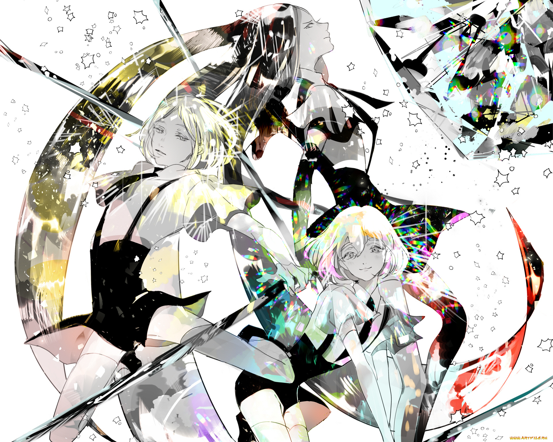 аниме, houseki, no, kuni, страна, самоцветов