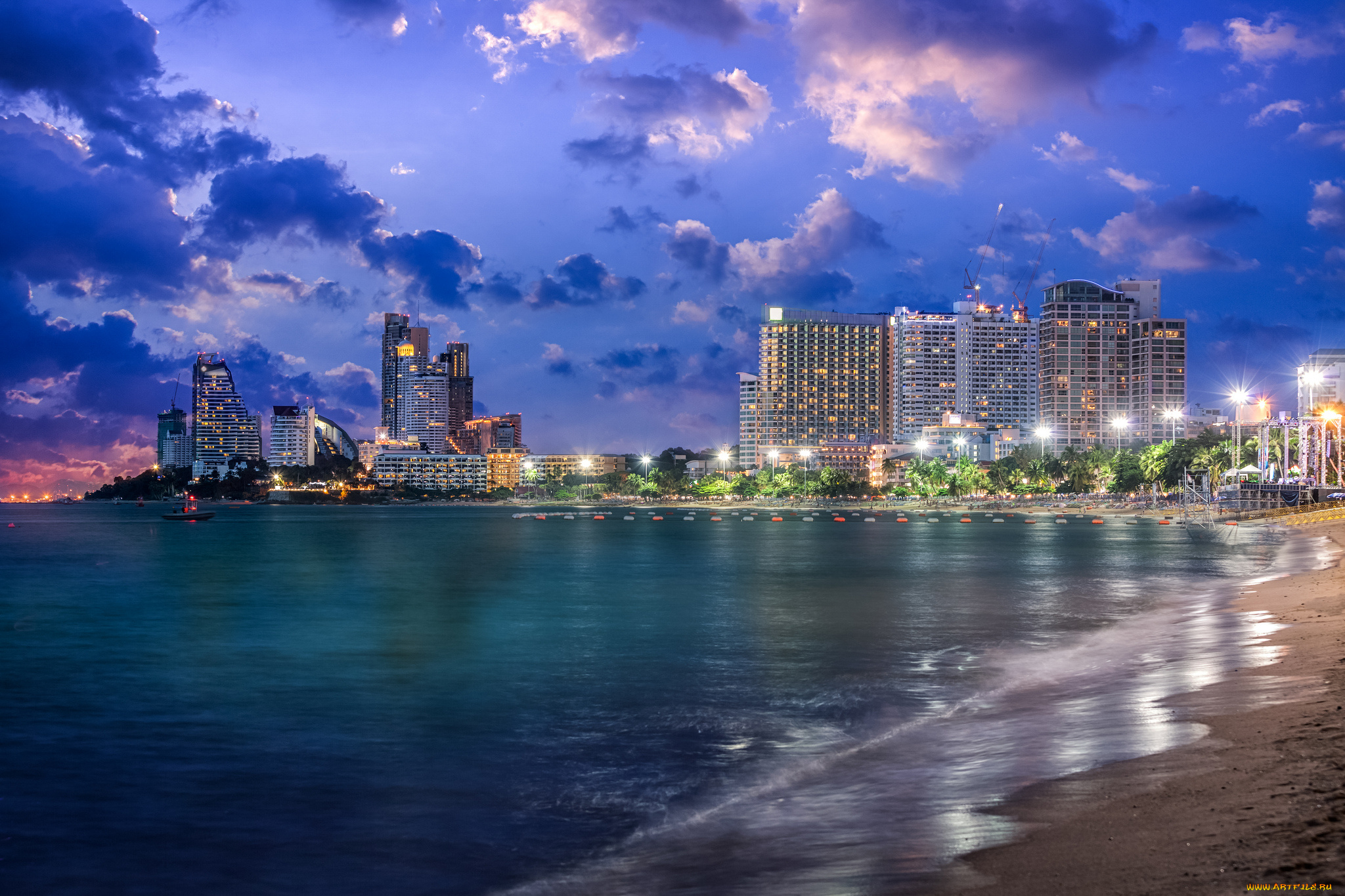 pattaya, city, города, -, панорамы, простор