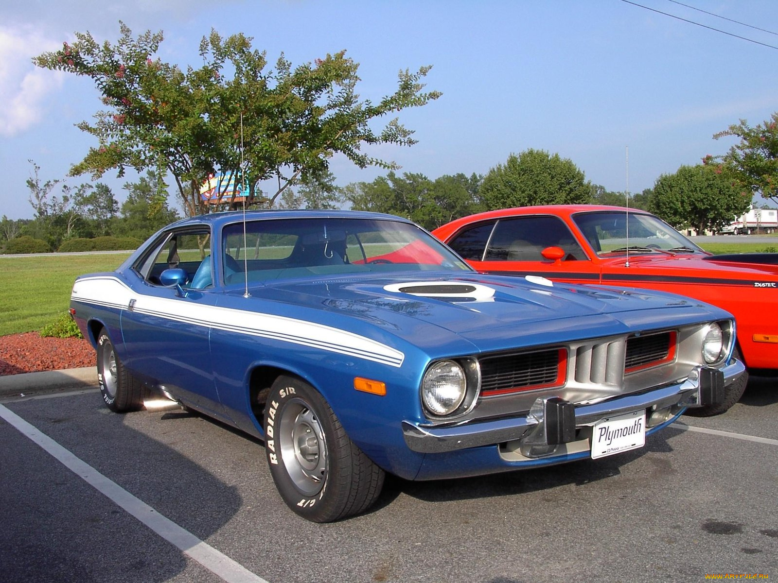 1973, plymouth, cuda, classic, автомобили, выставки, уличные, фото