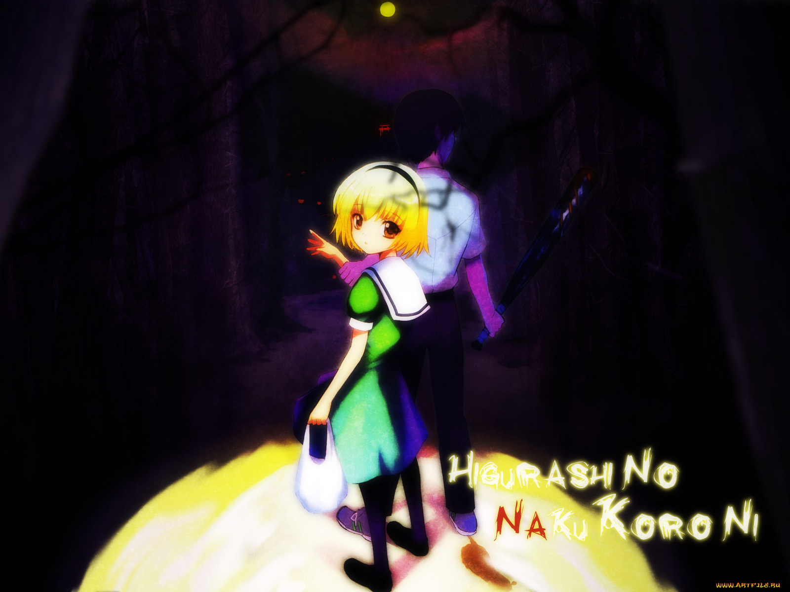 аниме, higurashi, no, naku, koro, ni, maebara, keiichi, houjou, satoko