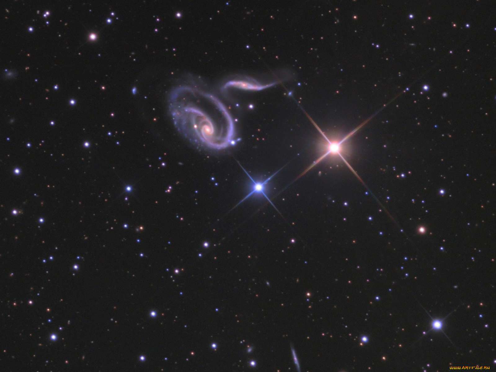 арп, 273, космос, галактики, туманности