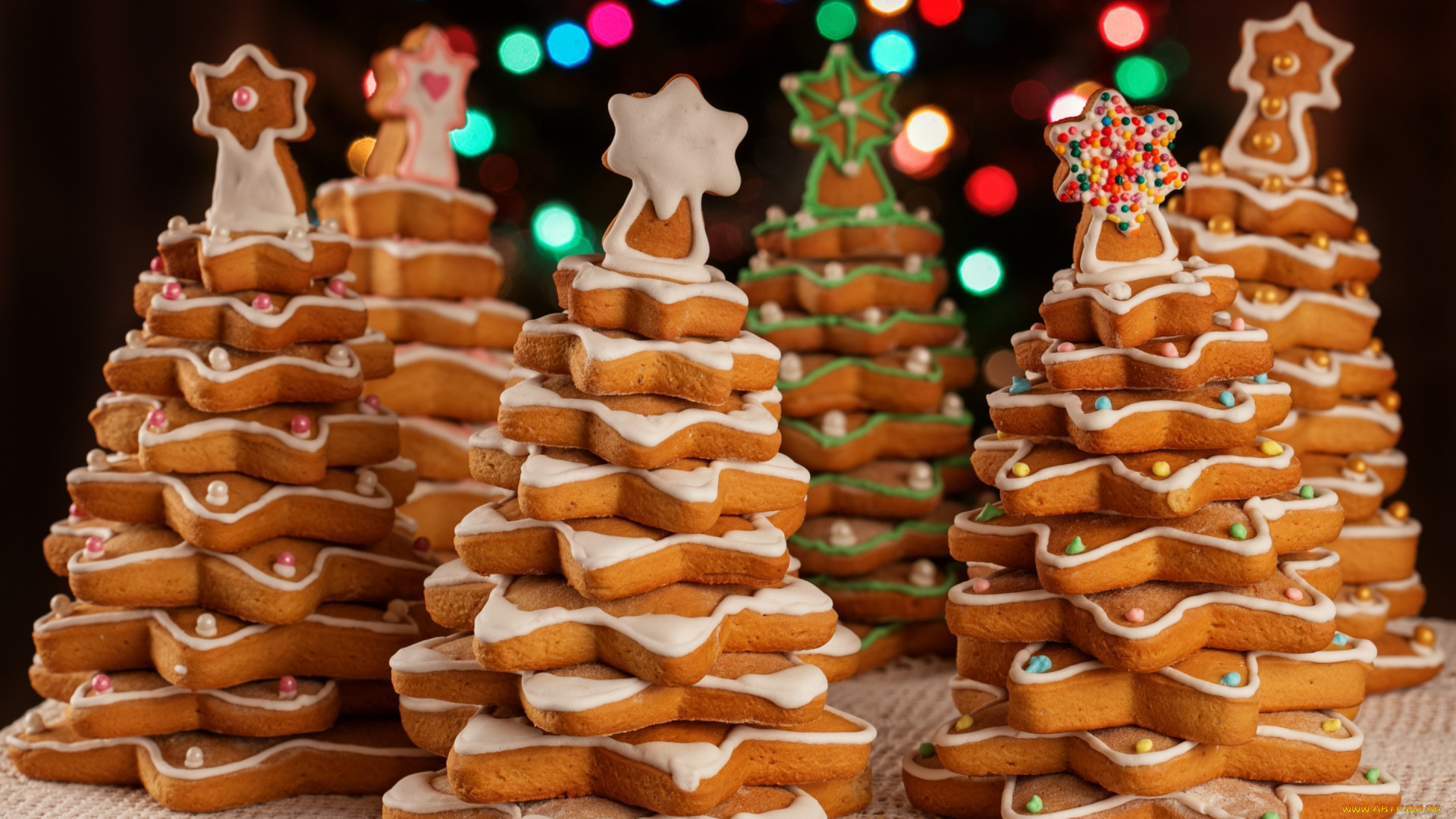 праздничные, угощения, merry, christmas, xmas, decoration, новый, год, рождество, печенье, елки, выпечка