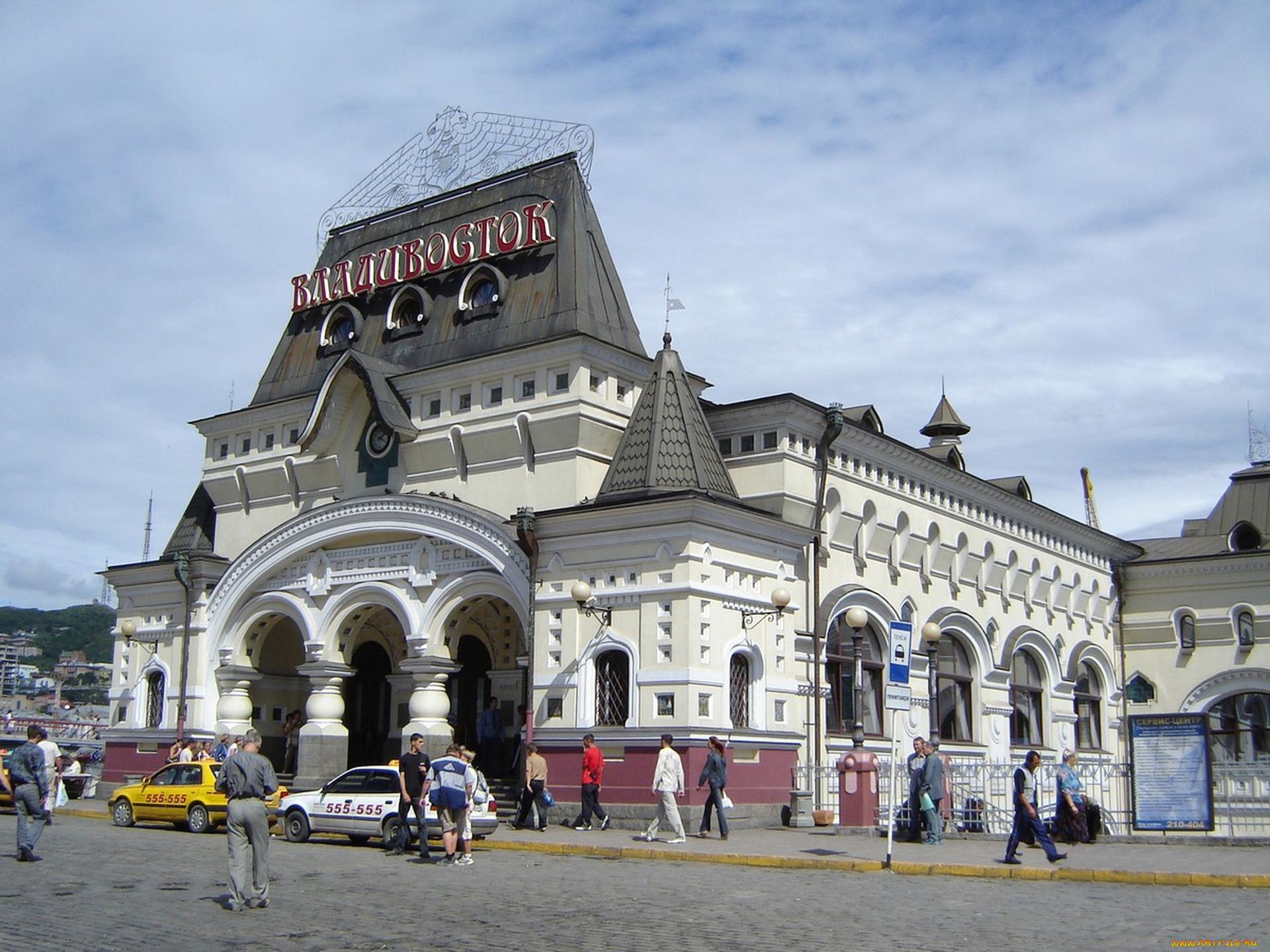 владивосток, города, -, здания, , дома, вокзал
