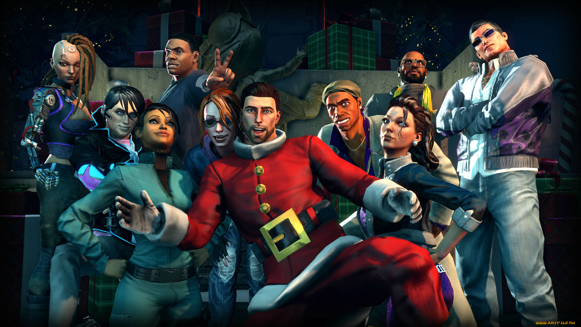 Новый сен. Saints Row. Saints Row 4. Saints Row IV: how the Saints saved Christmas. Saints Row 5.