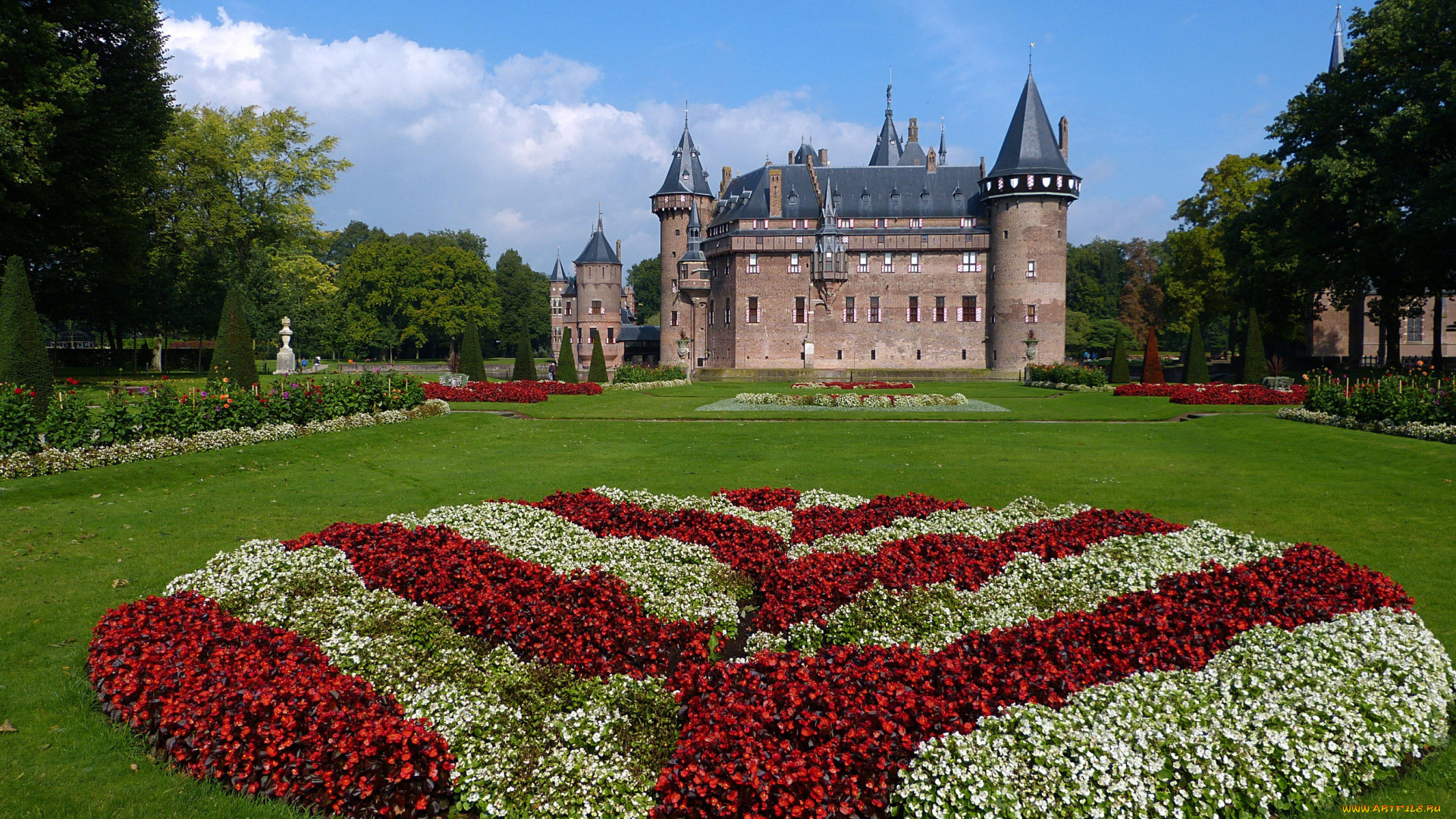 haar, castle, города, замки, нидерландов, haar, castle