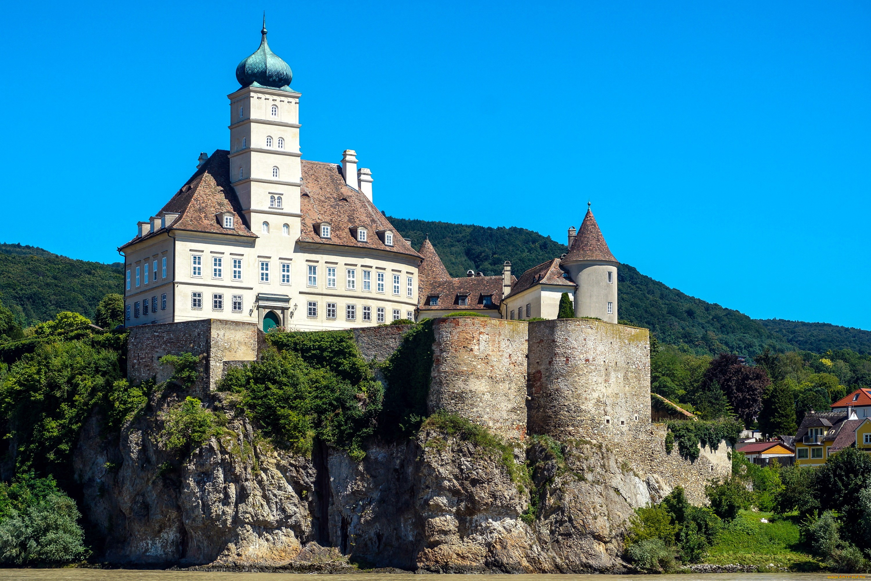 schonbuhel, castle, города, замки, австрии, schonbuhel, castle