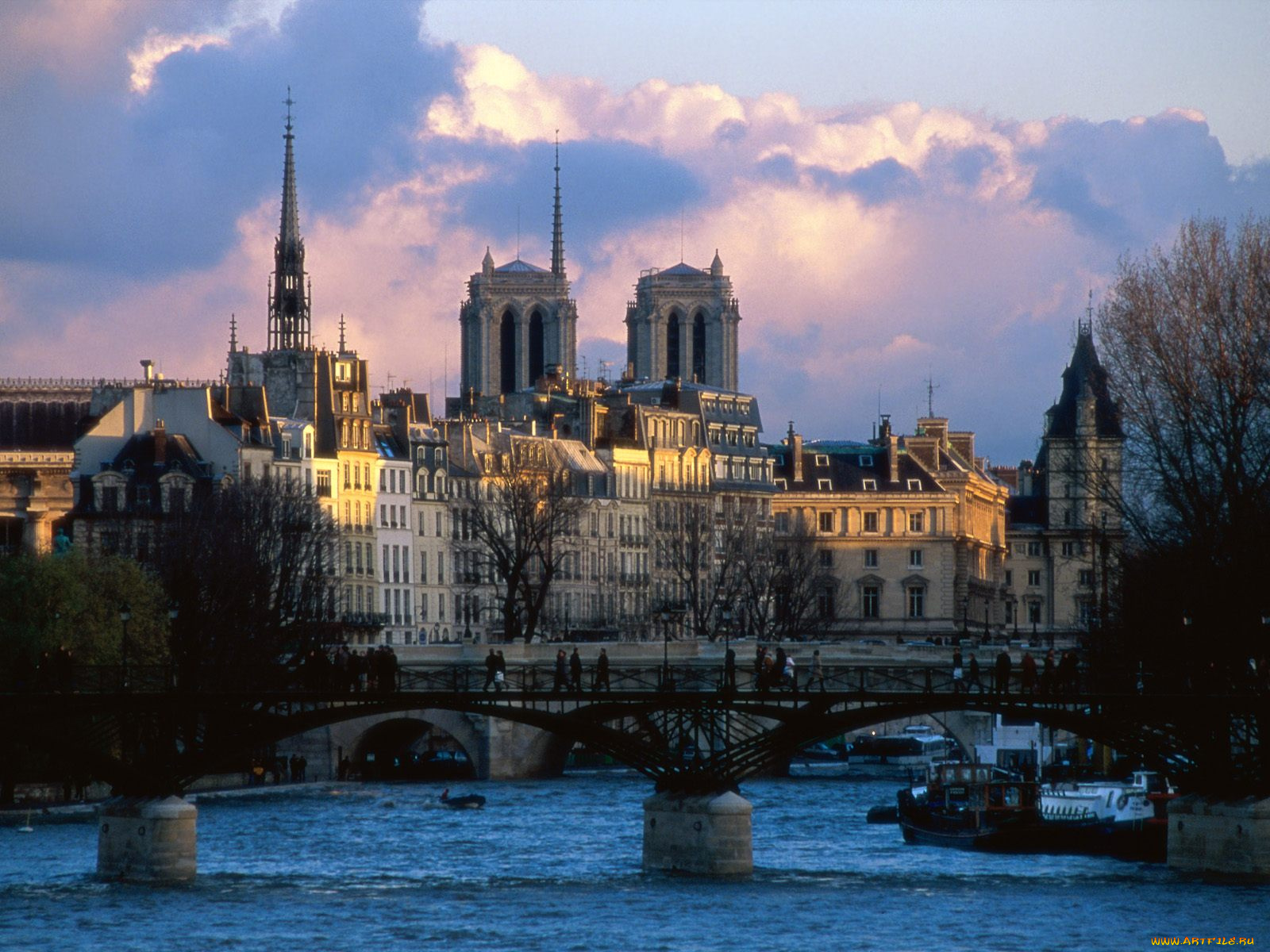 the, river, seine, paris, france, города, париж, франция