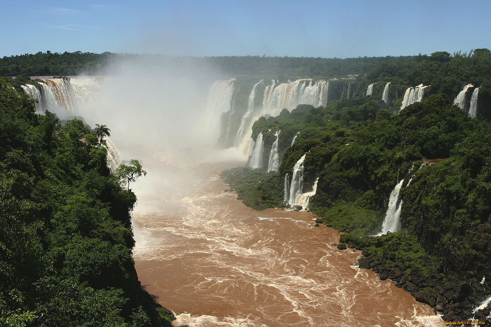 iguazu, falls, природа, водопады, потоки, воды