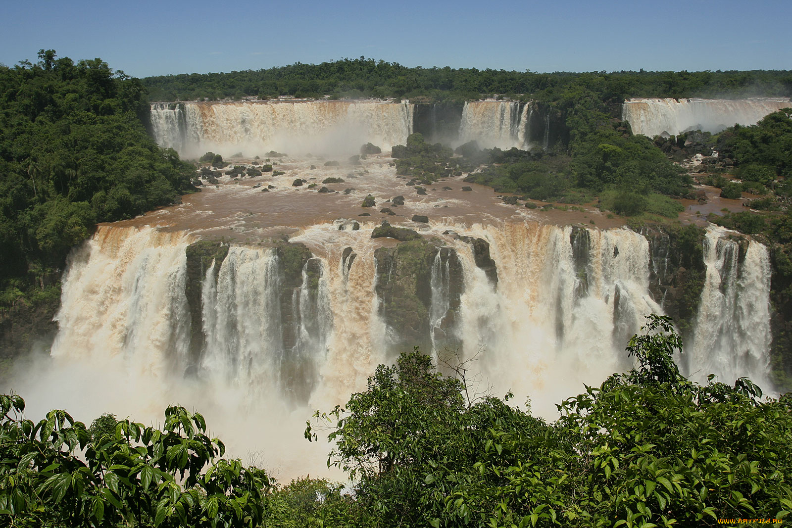 iguazu, falls, природа, водопады, потоки, воды, растительность