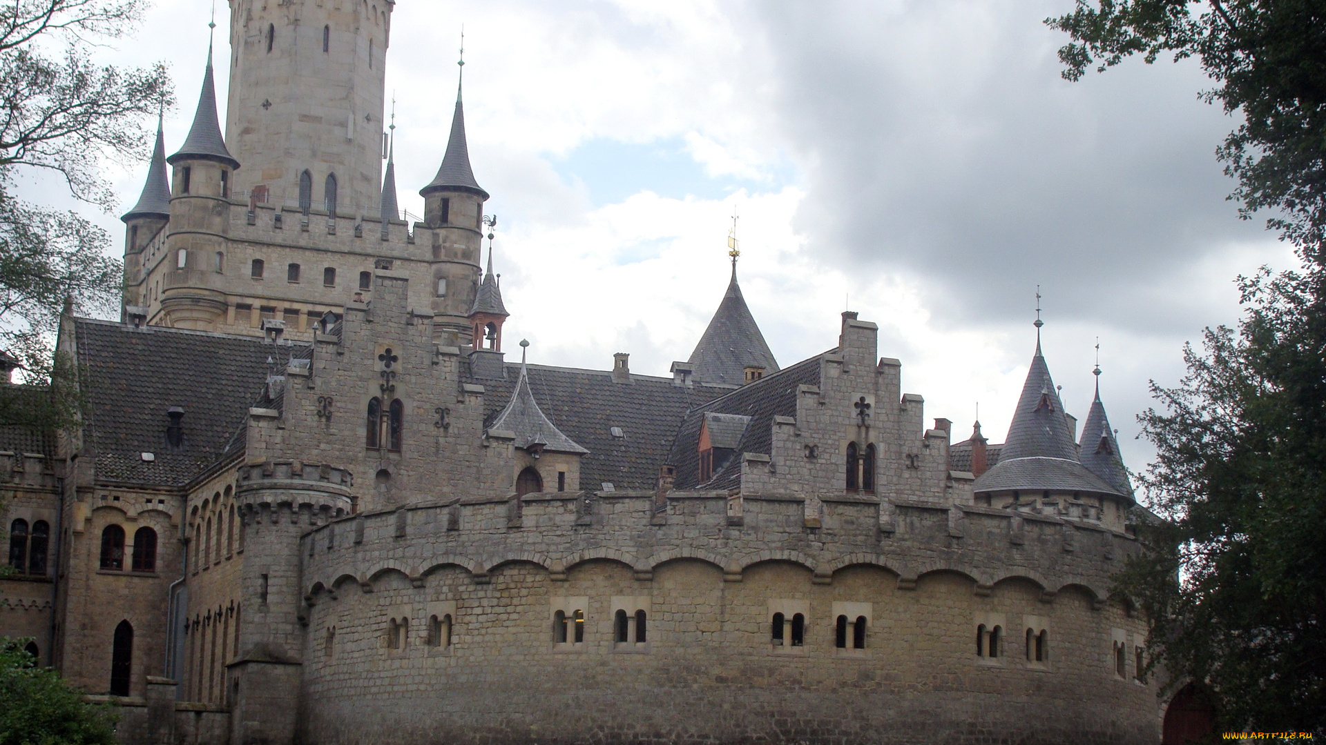 castle, marienburg, poland, города, дворцы, замки, крепости, замок, стены, башни
