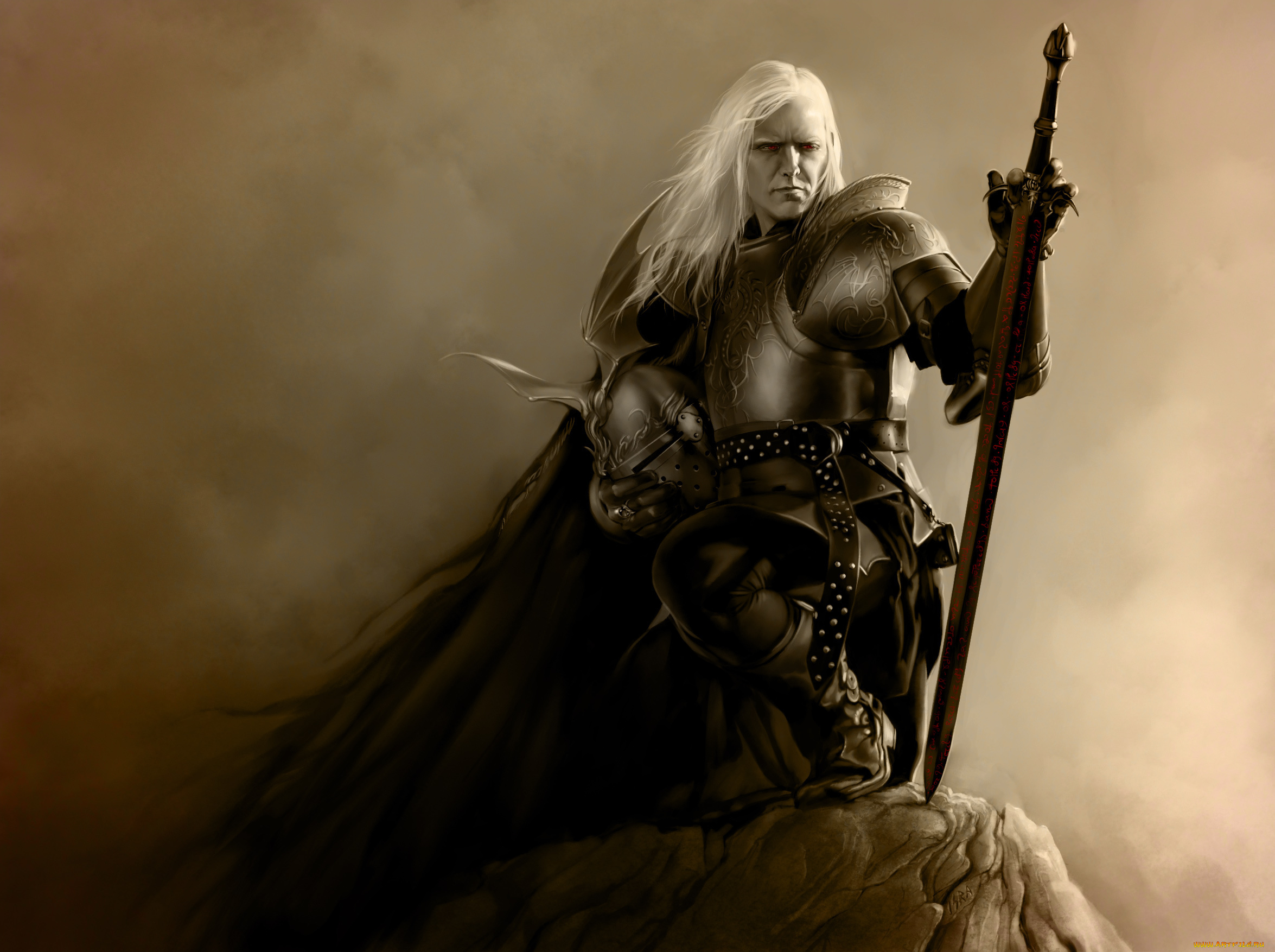 elric, of, melnibone, фэнтези, люди, рыцарь, меч