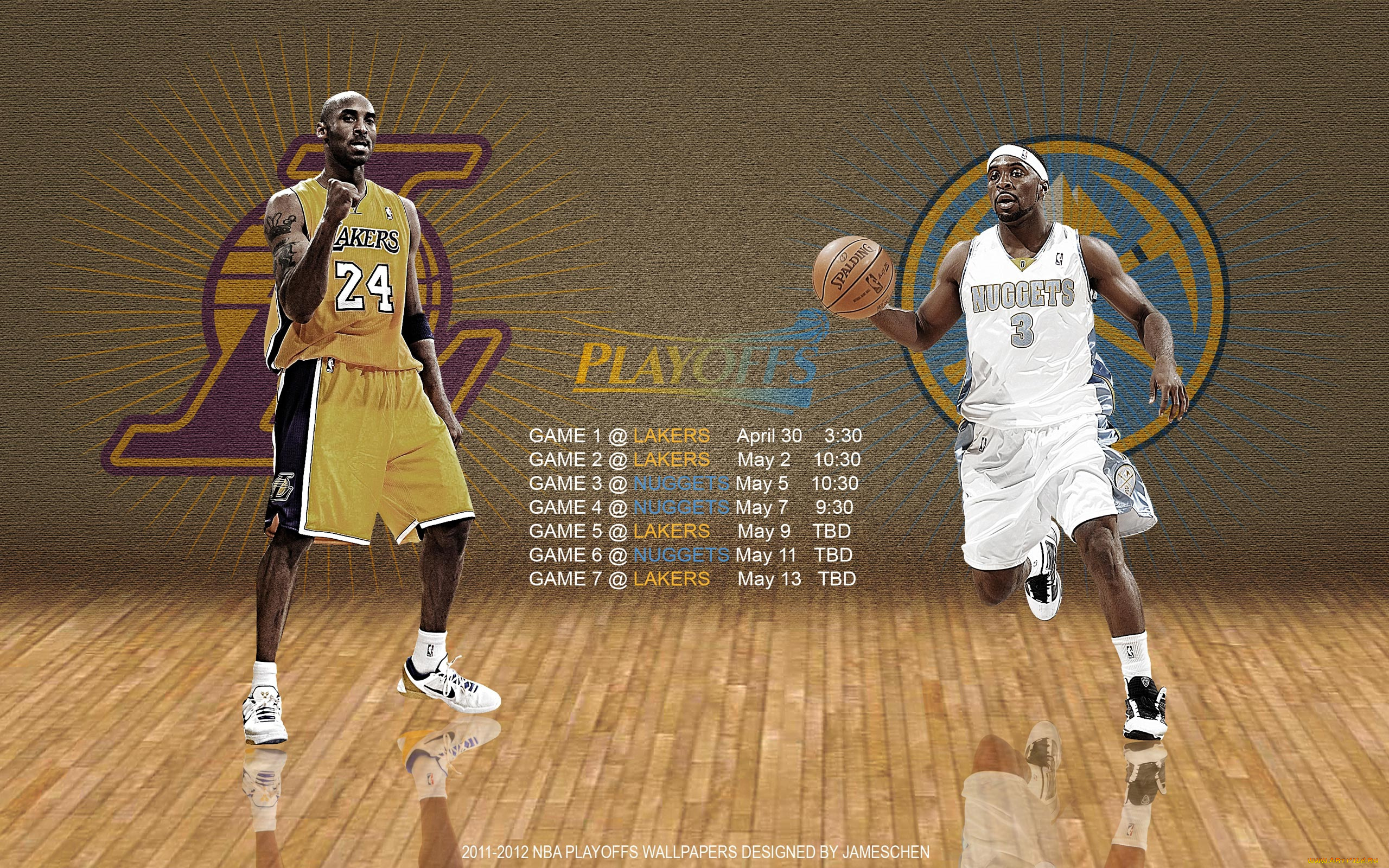 lakers, nuggets, 2012, nba, playoffs, спорт, нба, баскетбол, чемпионат