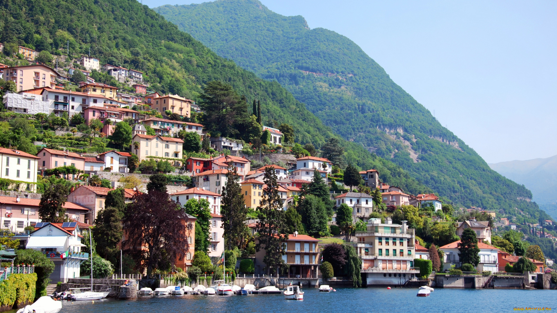 города, -, улицы, , площади, , набережные, побережье, озеро, дома, lake, como, италия