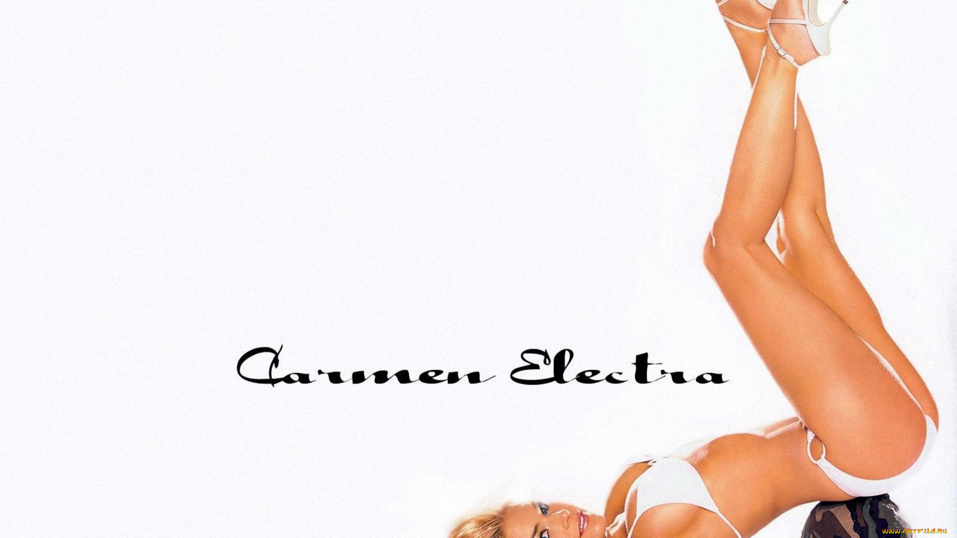 девушки, carmen, electra, каска, купальник, каблуки, блондинка