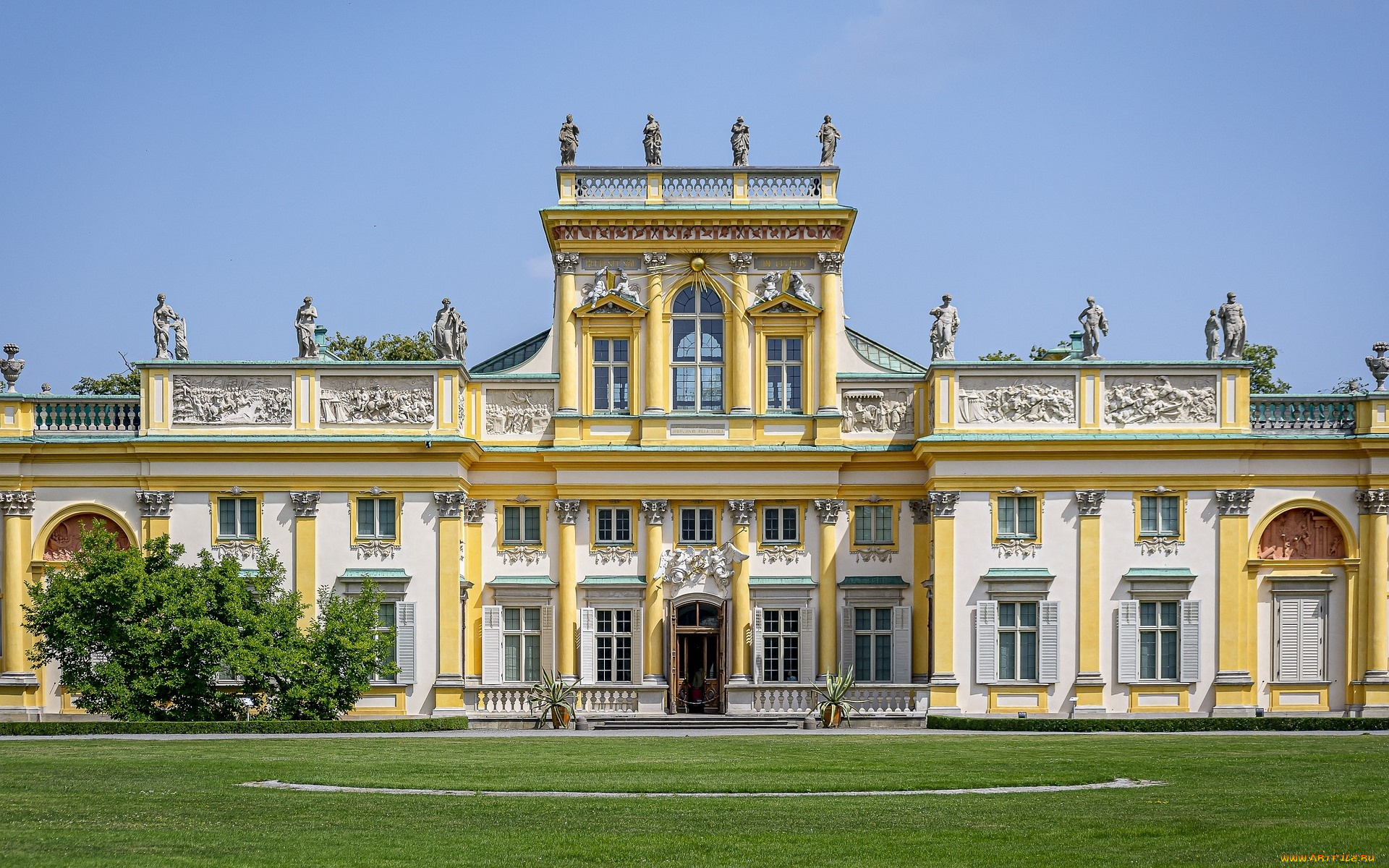 wilanow, palace, города, варшава, , польша, wilanow, palace