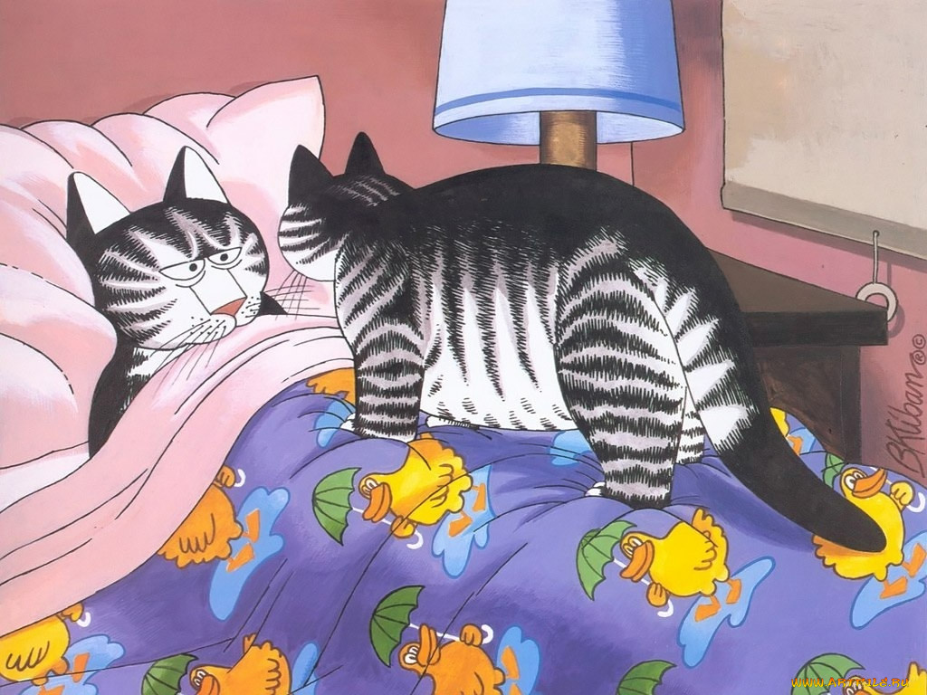 kliban, cats, рисованные, bernard