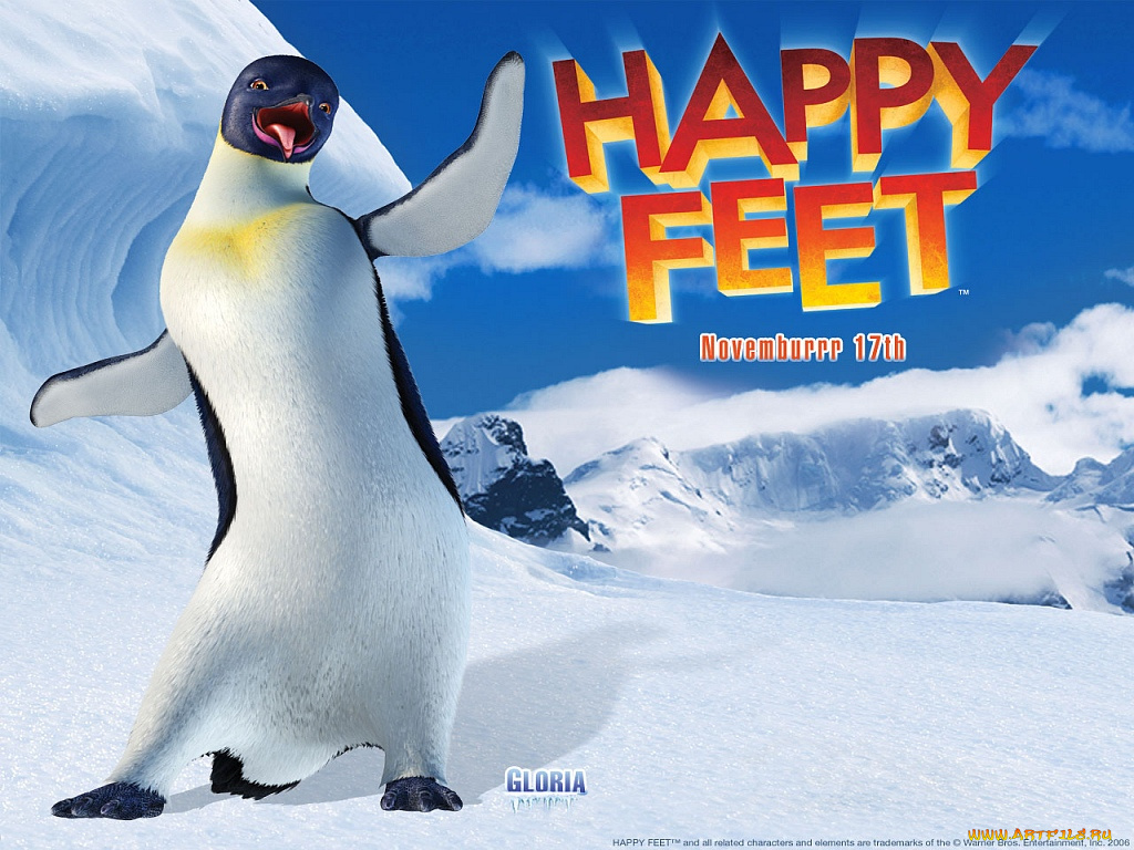 мультфильмы, happy, feet